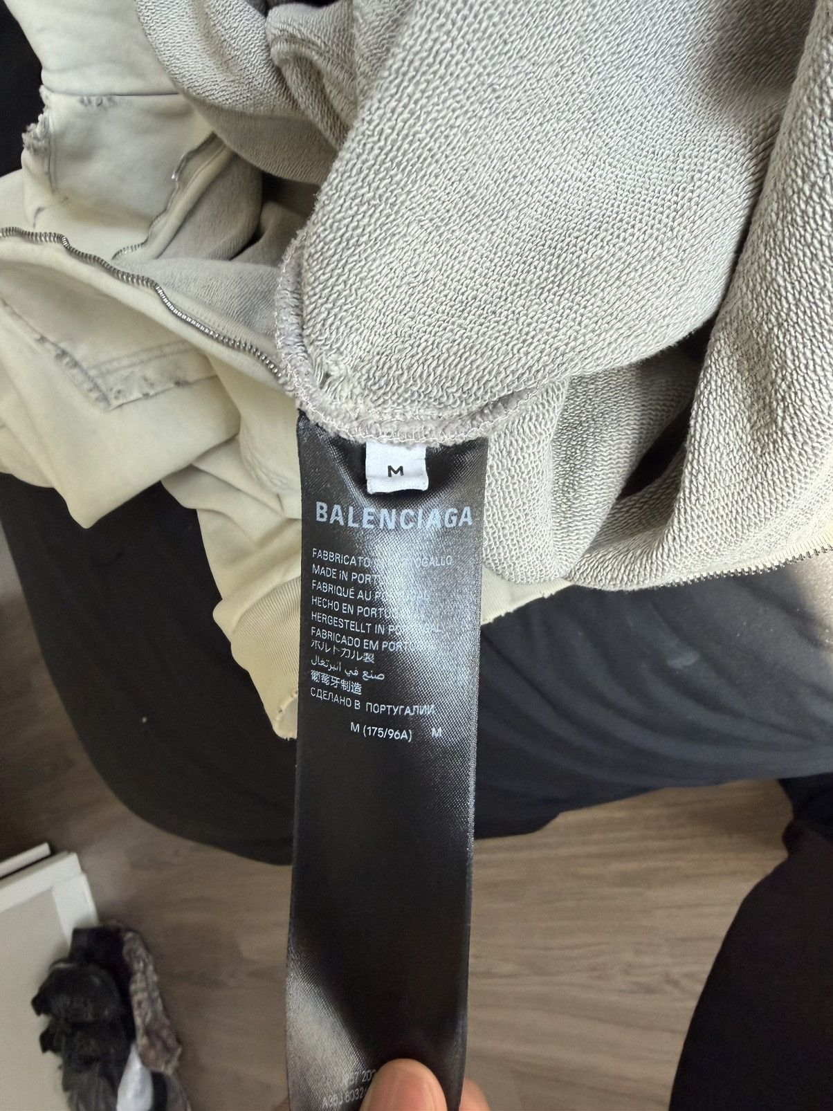 Balenciaga Cream Balenciaga Zip Up Size US S / EU 44-46 / 1 - 5 Thumbnail