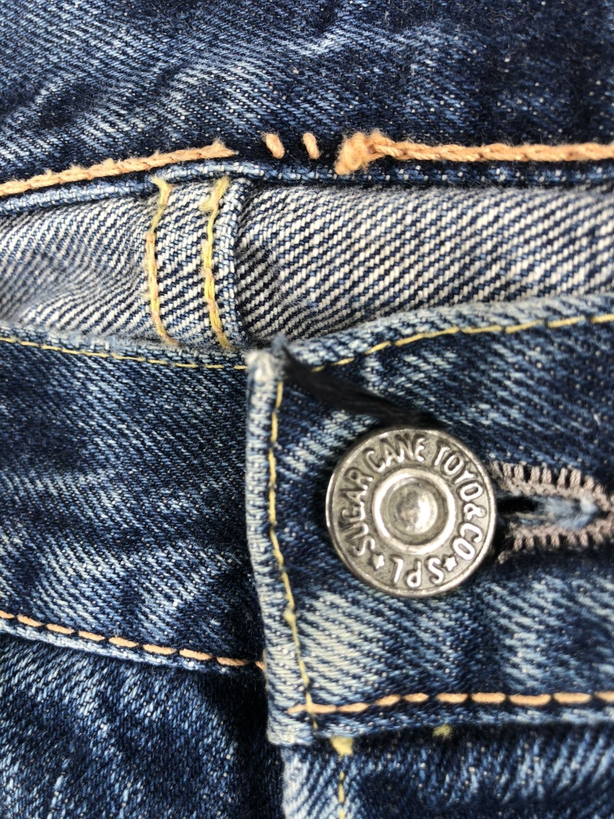 Sugar Cane Vintage Sugarcane 901 Star Distressed Jeans Selvedge Denim Size US 32 / EU 48 - 22 Thumbnail