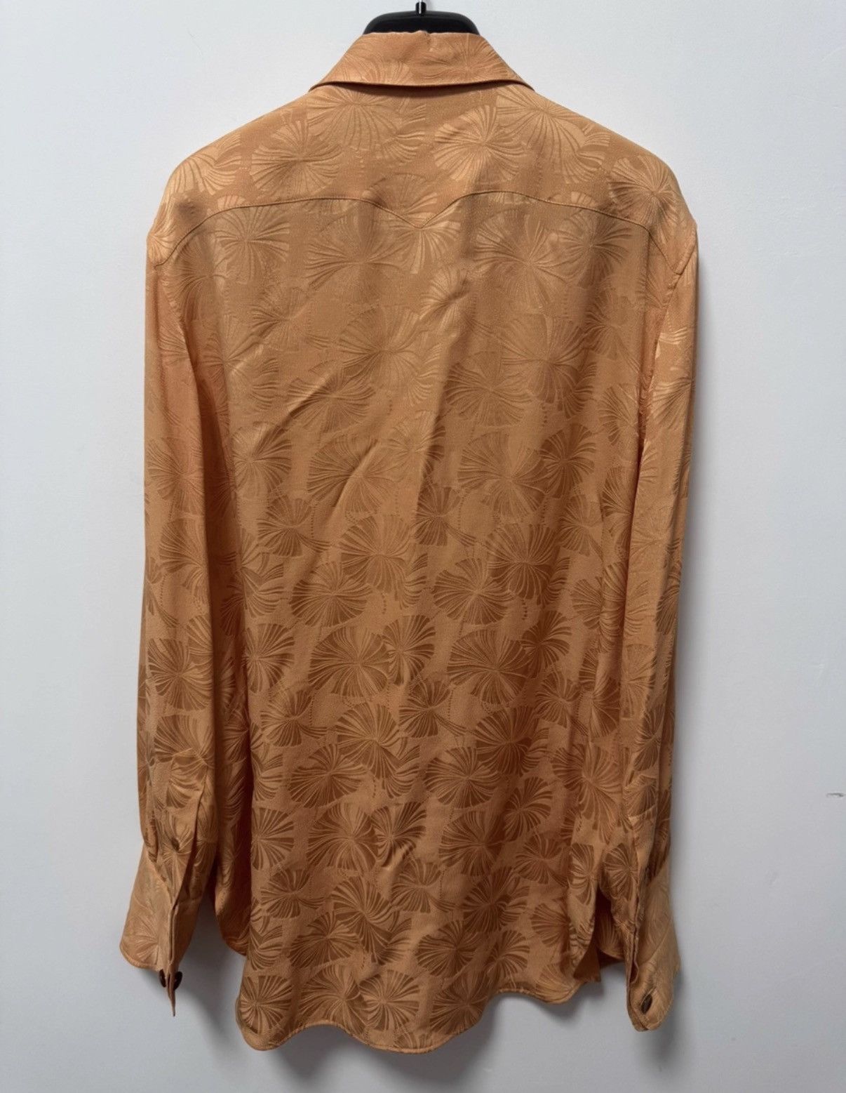 Saint Laurent Paris Saint Laurent 21SS Runway Silk All-Over Hibiscus Print Shirt Size US M / EU 48-50 / 2 - 2 Thumbnail