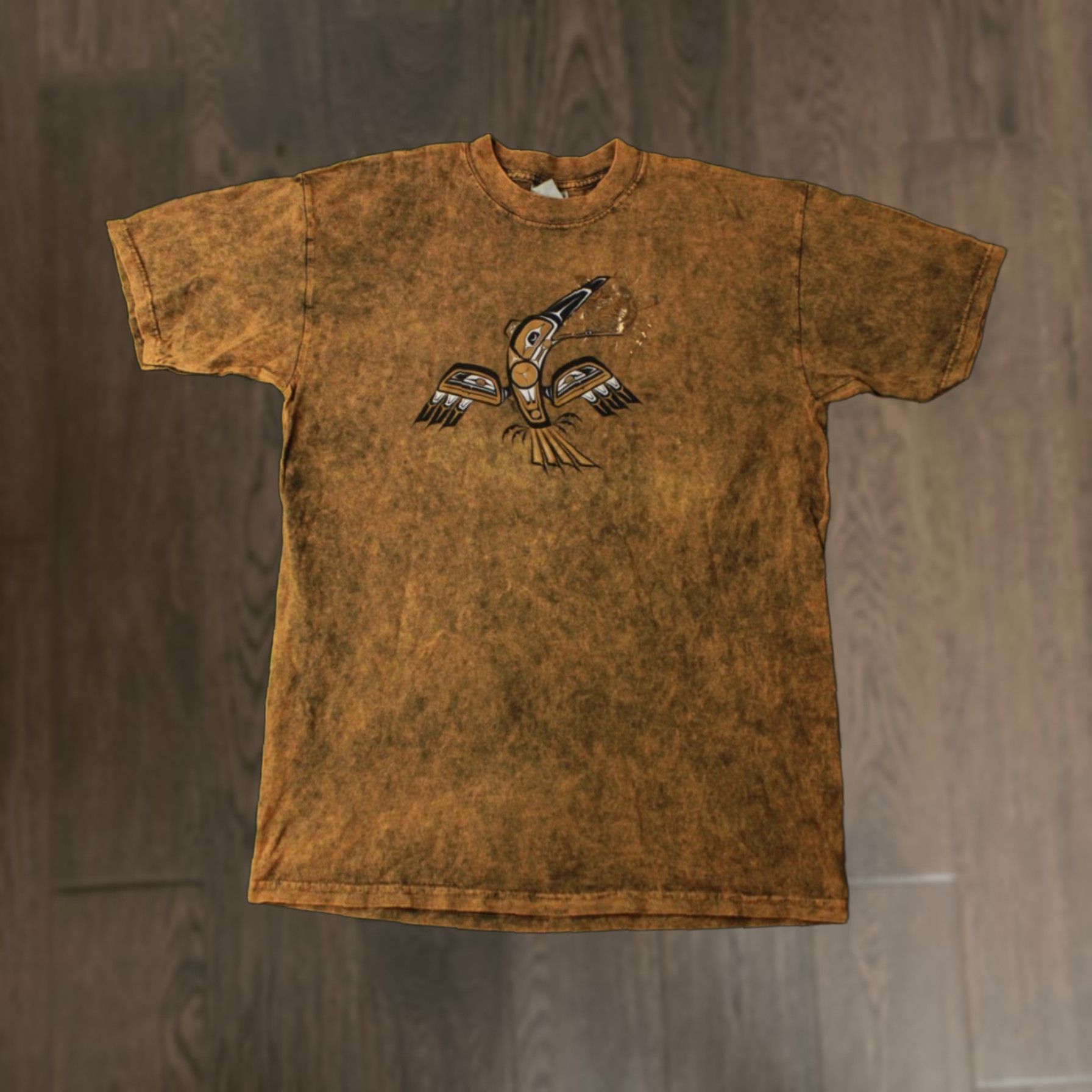 Gildan BIRD TIE DIE 2000'S VTG Y2K BAND SHIRT JERSEY T-SHIRT TEE Gildan SIZE L Shirt Men Brown 2000s Vintage Bird Tie Die Gildan Size L Mens Size US L / EU 52-54 / 3 - 1 Thumbnail