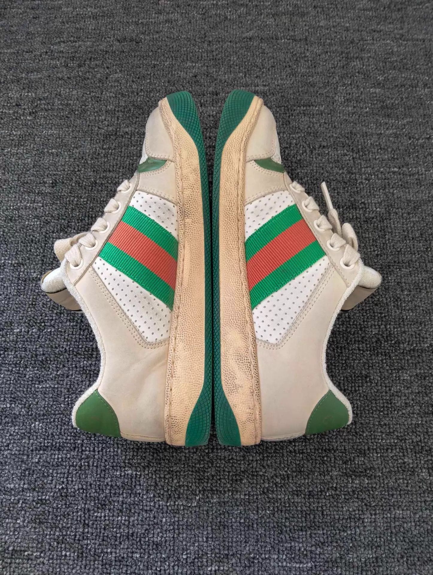Gucci Gucci Distressed Sneakers 35.5 EU 9/10 Size US 5 / IT 35 - 2 Thumbnail