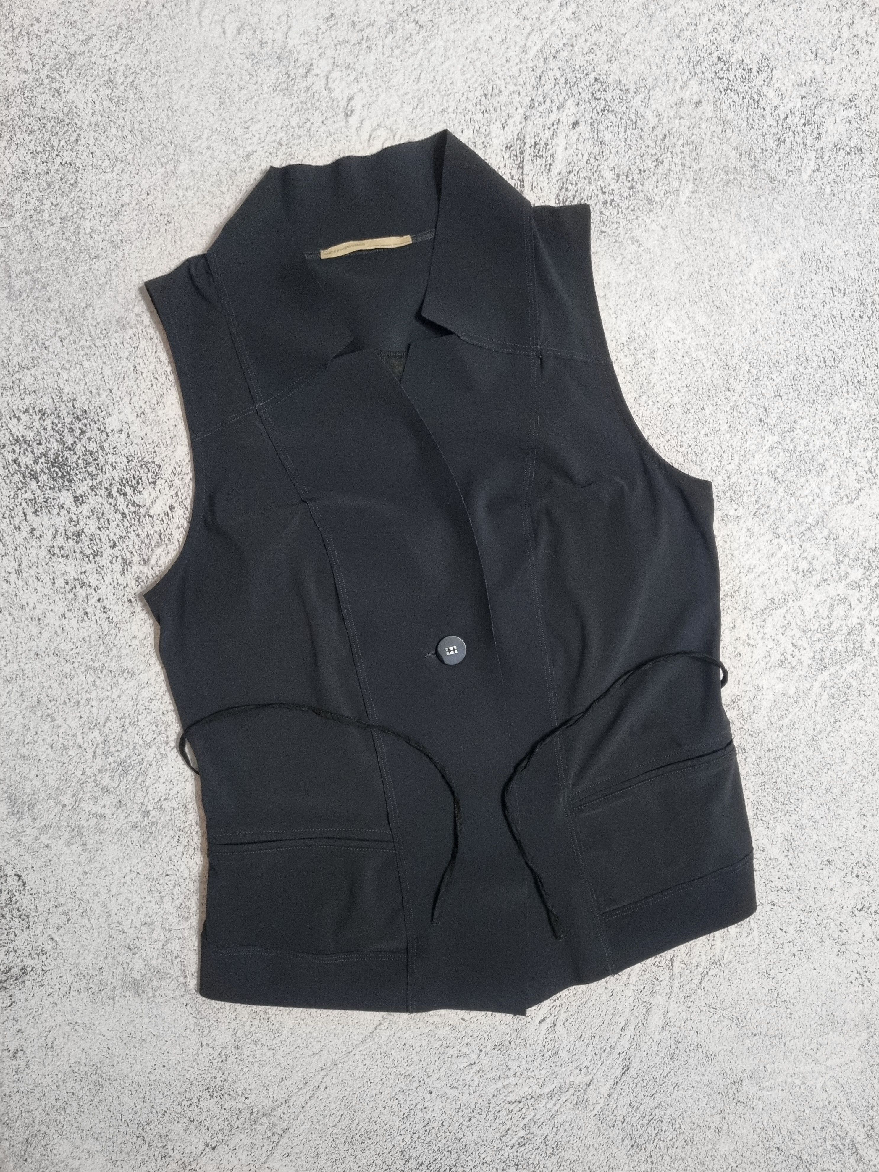 Marithe + Francois Girbaud Marithé + François Girbaud Avant Garde Blouse Vest Size L / US 10 / IT 46 - 4 Thumbnail