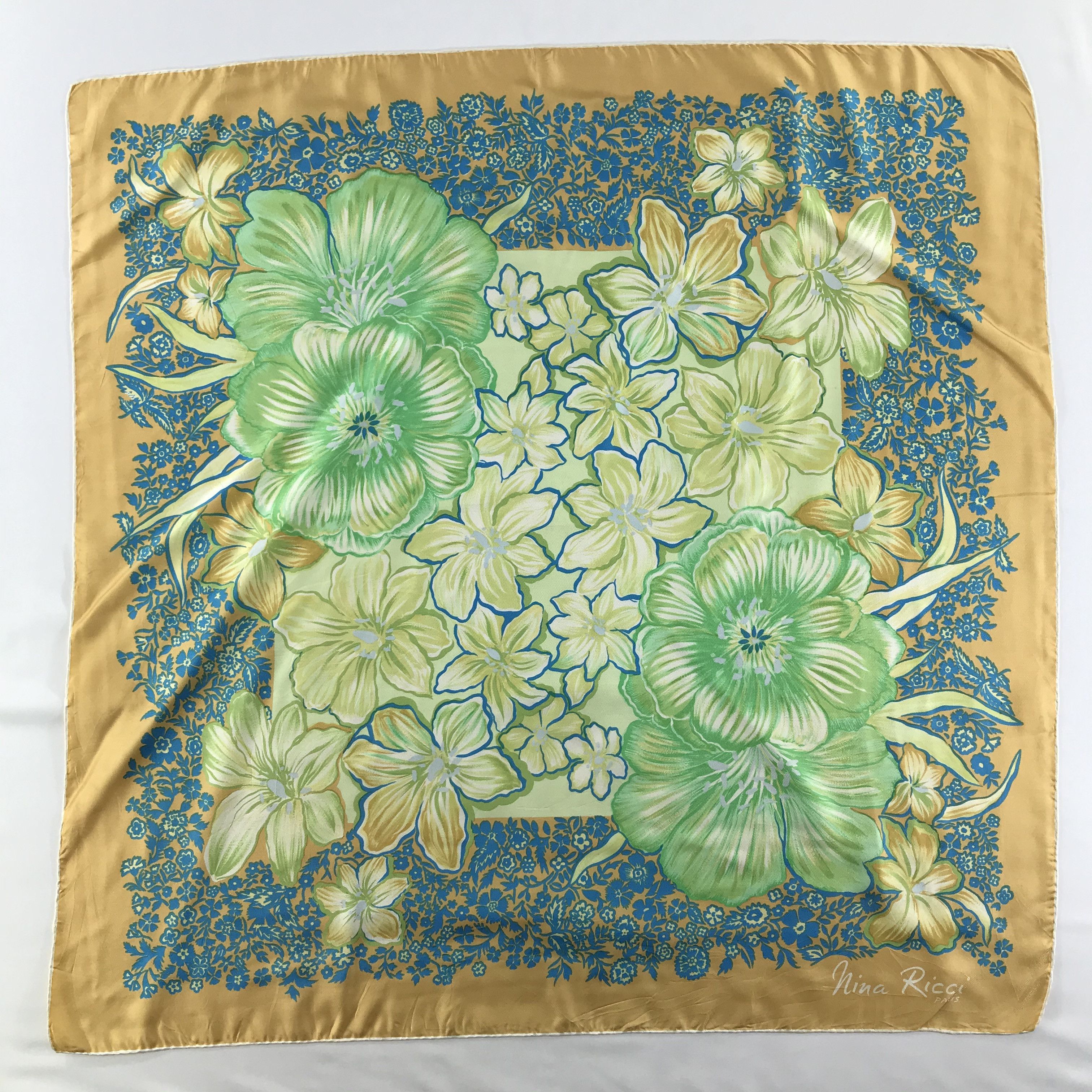 Nina Ricci Vintage Nina Ricci Silk Scarf Size ONE SIZE - 2 Thumbnail