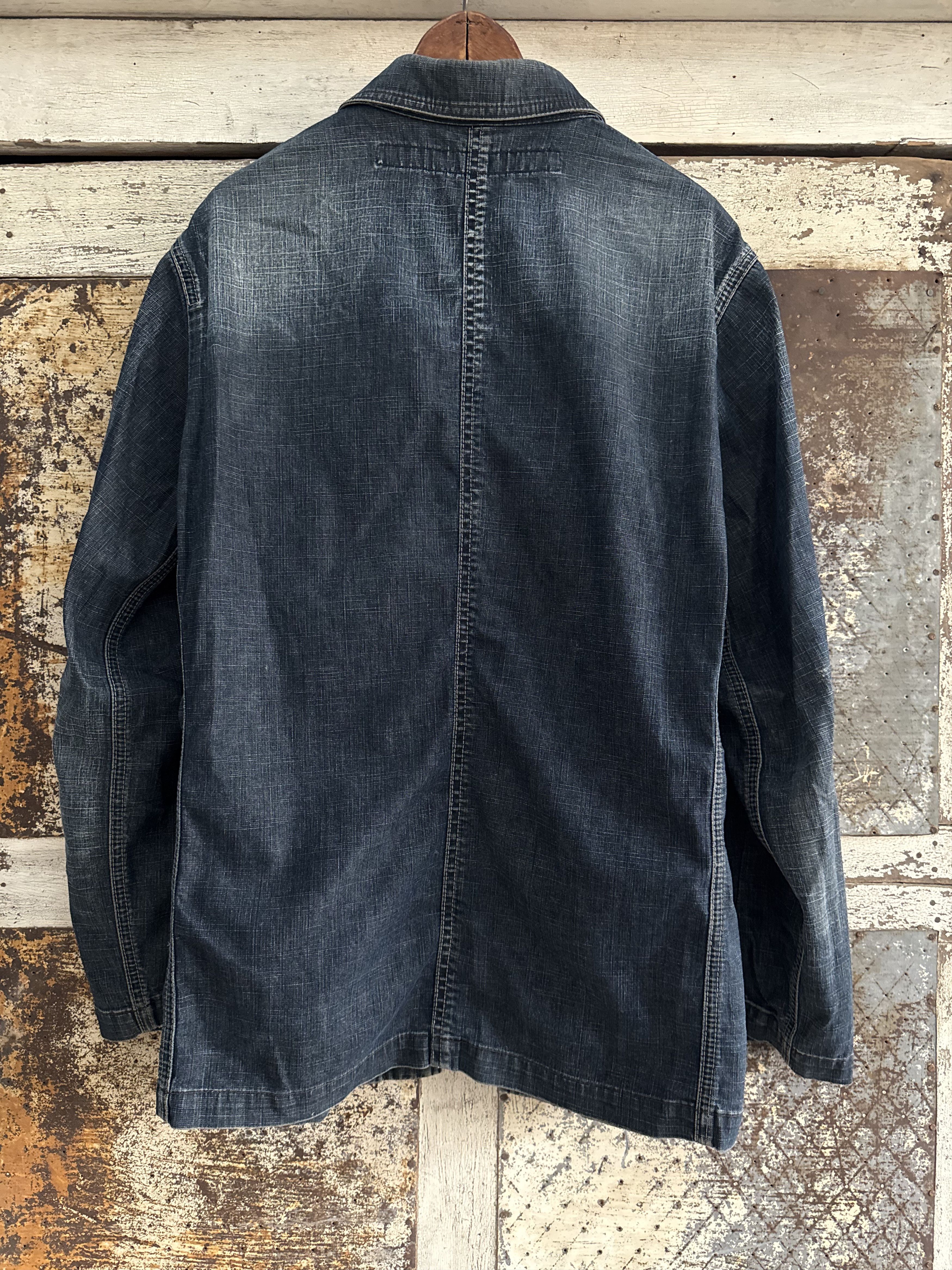 Marithe + Francois Girbaud Vintage 90's Marithe Francois Girbaud Workers Denim Jacket Size US M / EU 48-50 / 2 - 5 Thumbnail