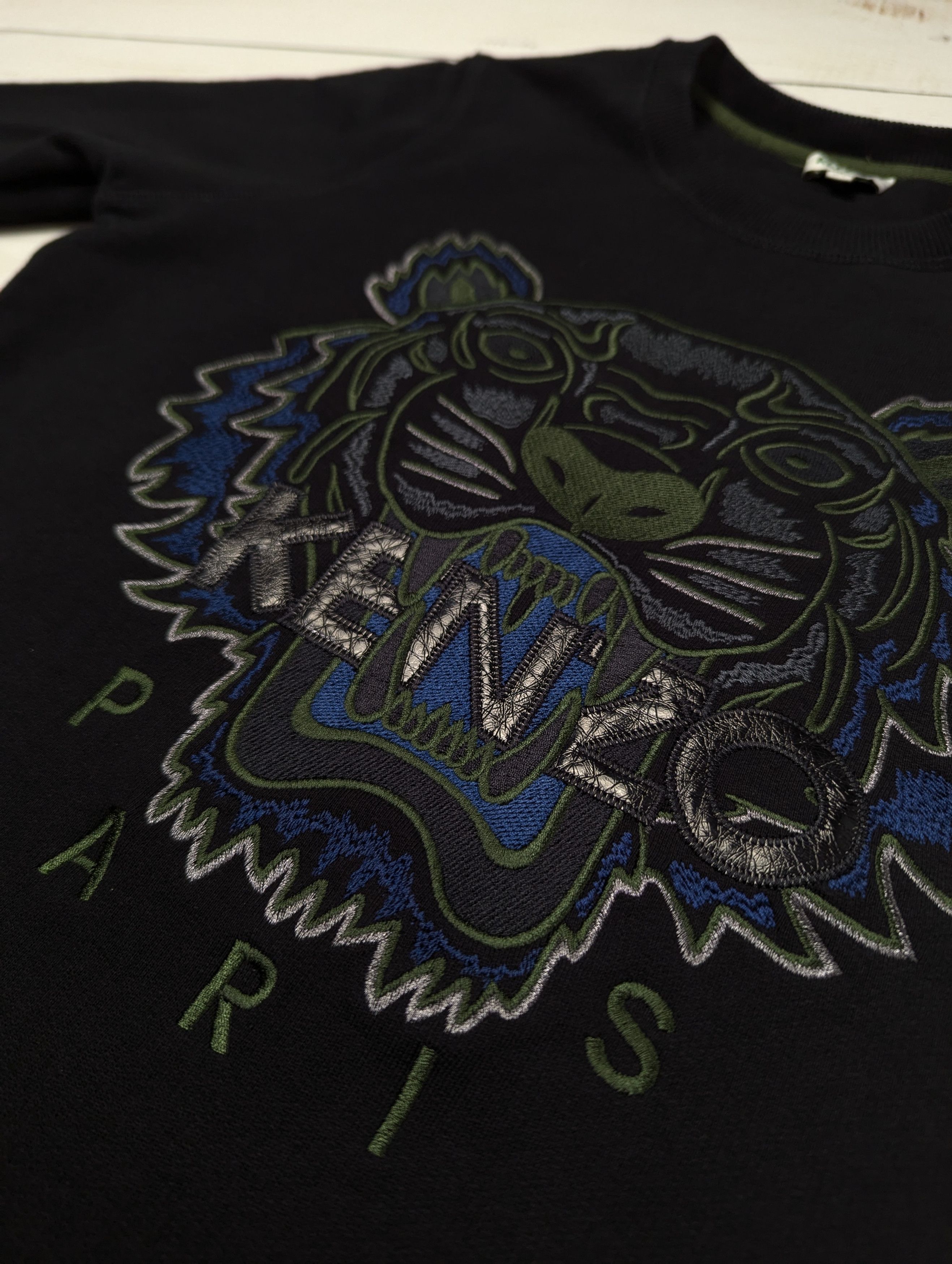 Kenzo Kenzo Paris Embroidered Tiger Logo Sweatshirt Dress Size XS / US 0-2 / IT 36-38 - 5 Thumbnail
