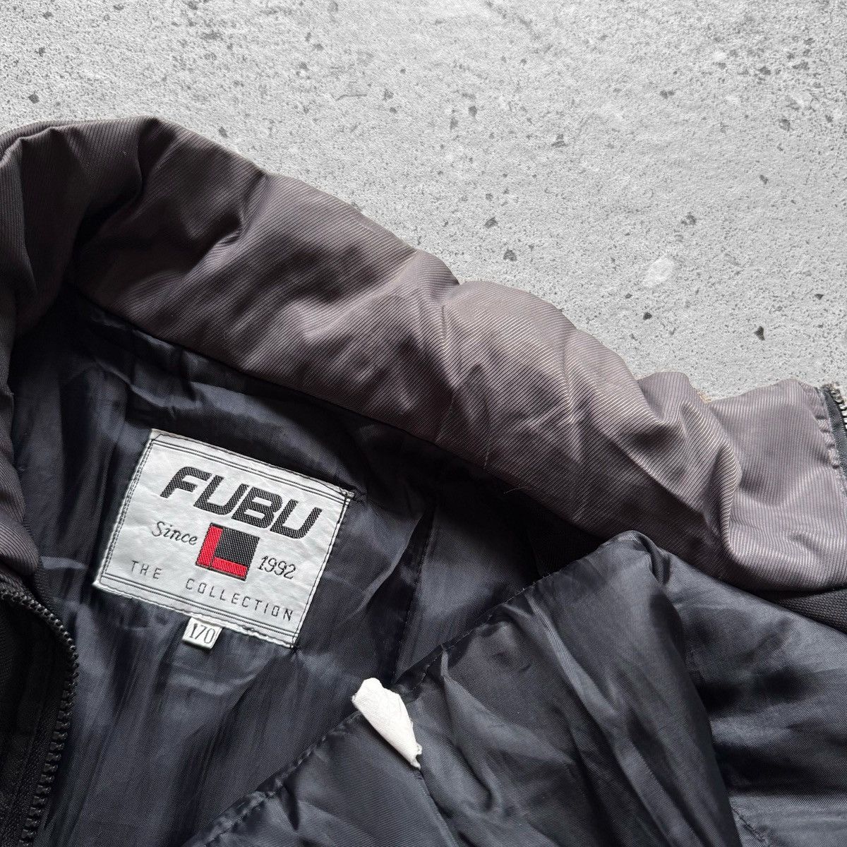 Fubu FUBU Vintage Jacket Black Grey Full Zip Hip Hop Streetwear Size US L / EU 52-54 / 3 - 6 Thumbnail
