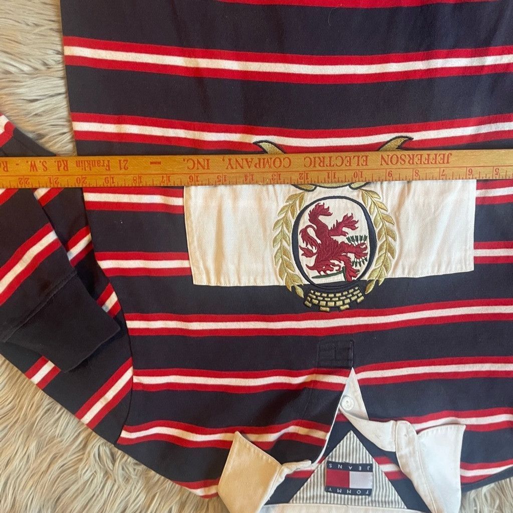 Tommy Hilfiger Tommy Hilfiger Navy and Red Striped Shirt size M Size US M / EU 48-50 / 2 - 5 Thumbnail