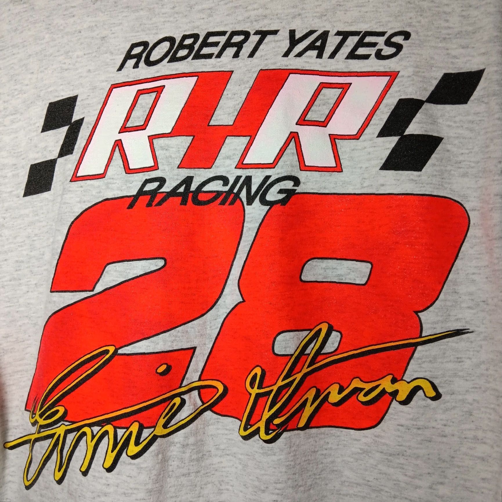 NASCAR Vintage NASCAR Ernie Irvan T-Shirt Men M Gray Race Car Motorsports Neon Robert Yates Size US M / EU 48-50 / 2 - 4 Thumbnail