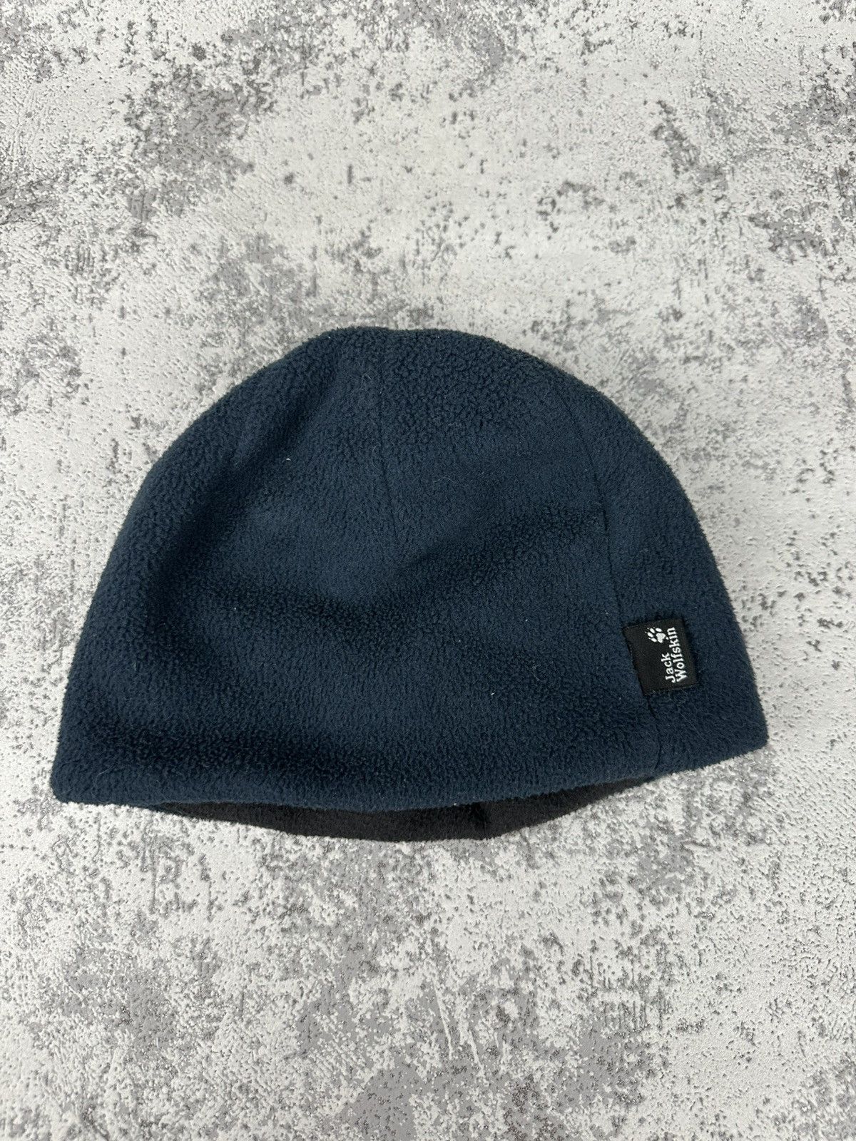 Jack Wolfskin Jack Wolfskin Fleece Paw Beanie Hat Black/Blue Kids Size Size 26 - 2 Thumbnail
