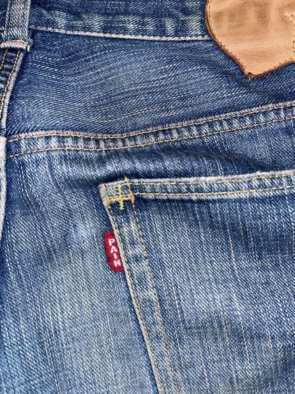 Number (N)ine Number Nine „touch me i‘m sick“ patchwork Jeans Size US 30 / EU 46 - 6 Thumbnail