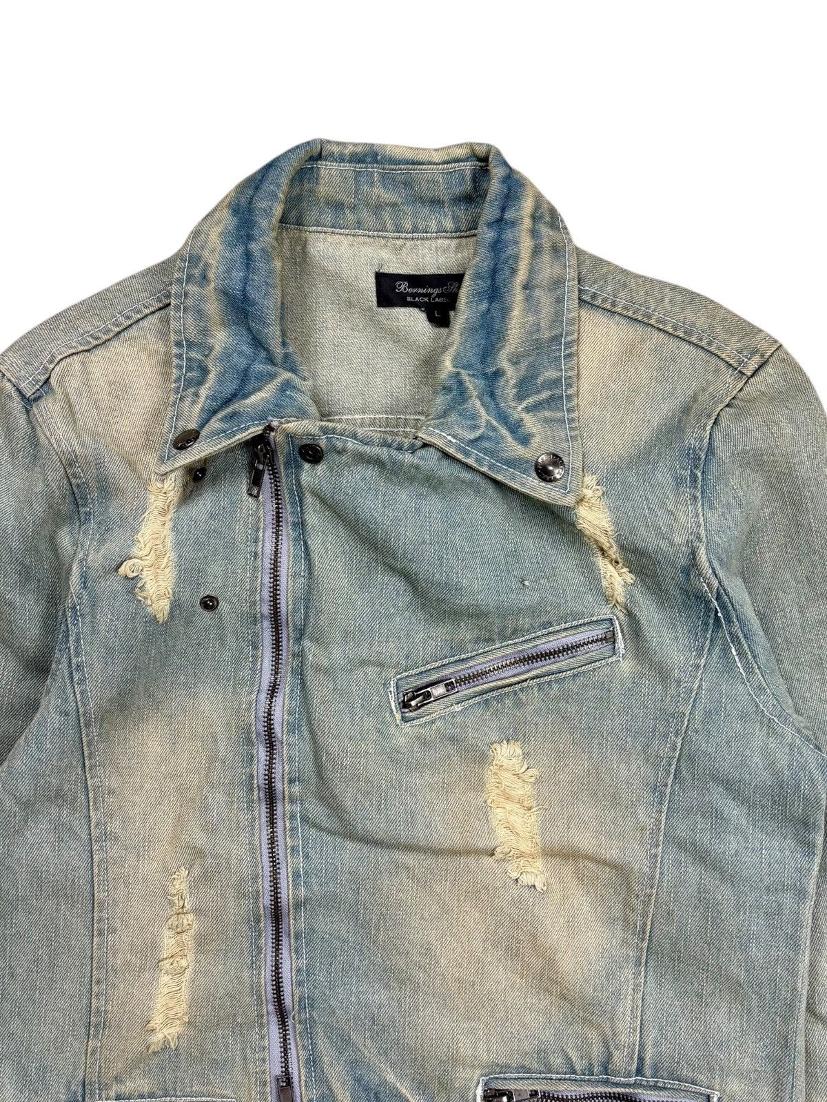 BUFFALO BOBS 2000s Berning Sho - Mud Wash Crash Denim Jacket Size US M / EU 48-50 / 2 - 7 Thumbnail