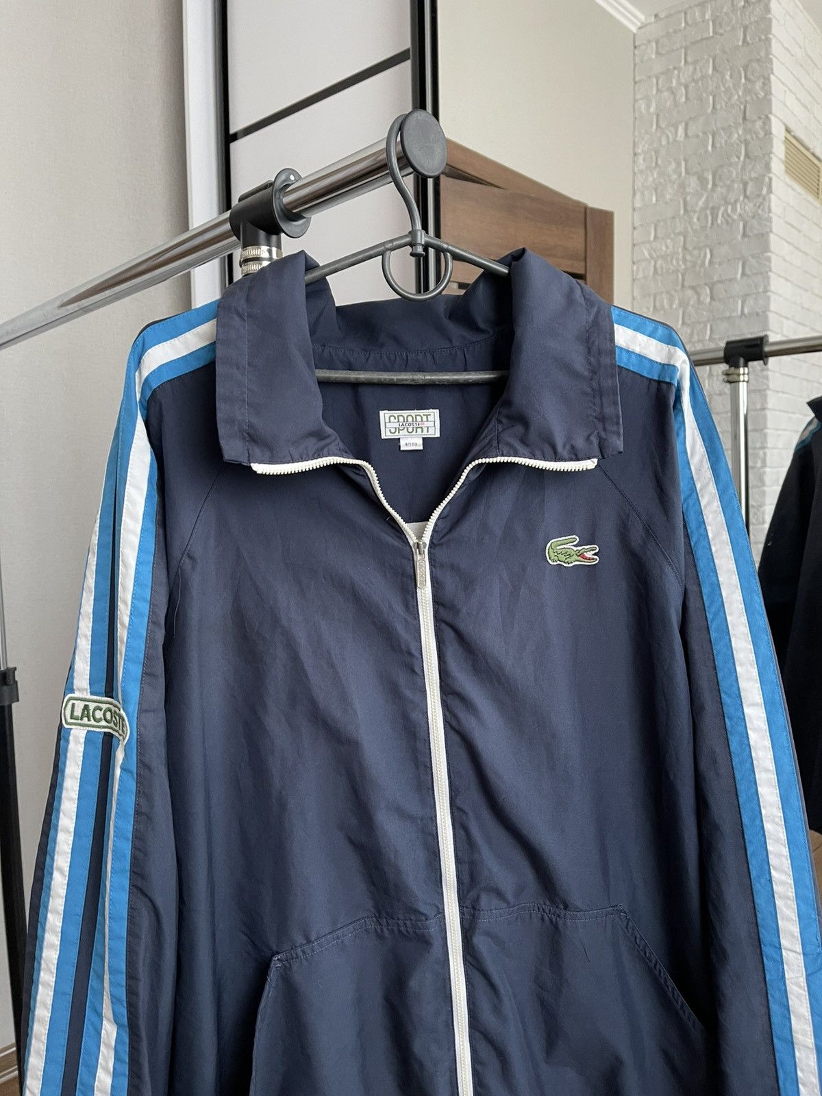 Lacoste Lacoste Sport Vintage Track Zip Jacket 90s Size US XL / EU 56 / 4 - 4 Thumbnail