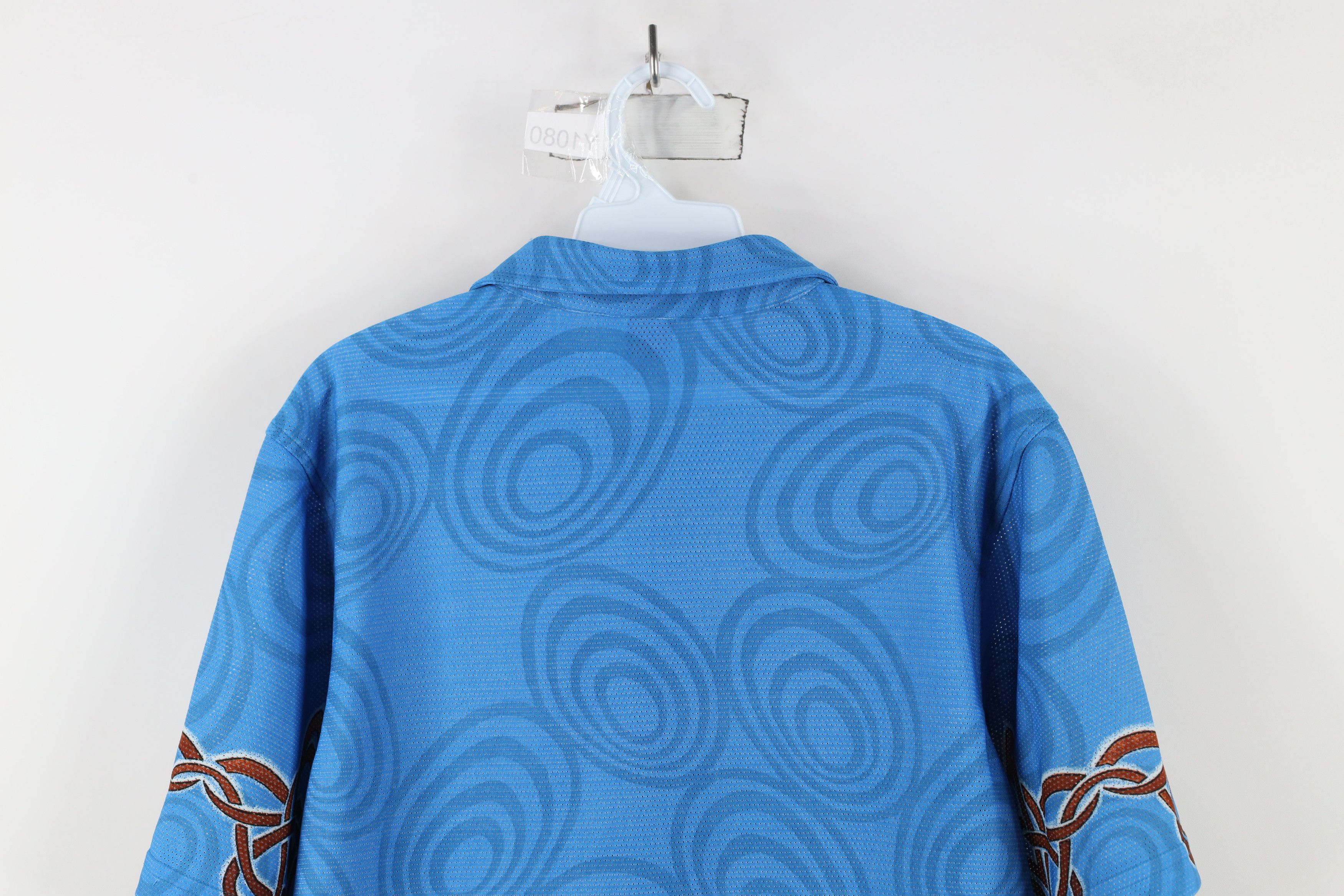 Vintage Vintage 90s Y2K Streetwear Geometric Knit Button Shirt Size US S / EU 44-46 / 1 - 13 Thumbnail