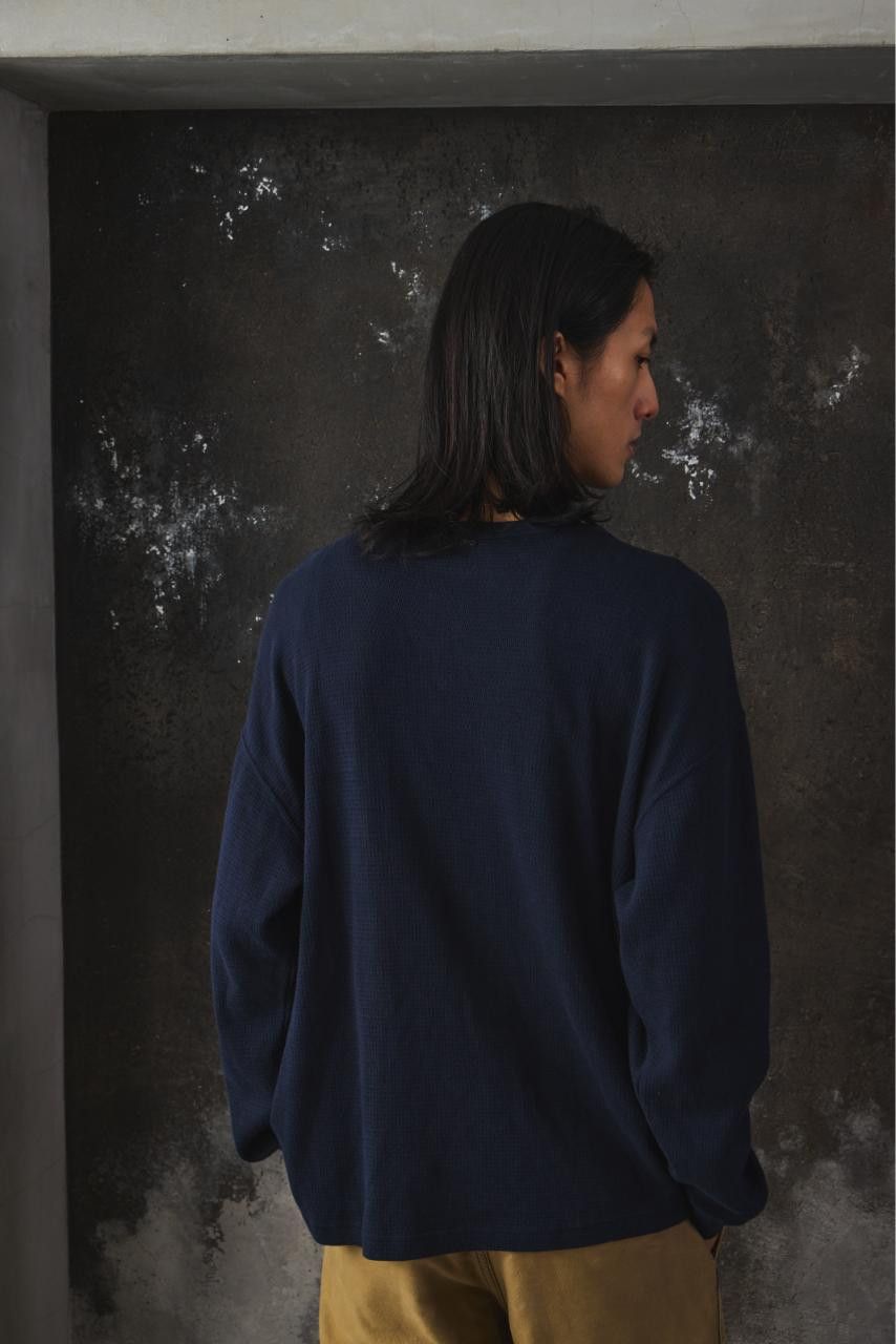 Porter Classic Porter Classic H/W THERMAL CREWNECK Navy Size US L / EU 52-54 / 3 - 5 Thumbnail