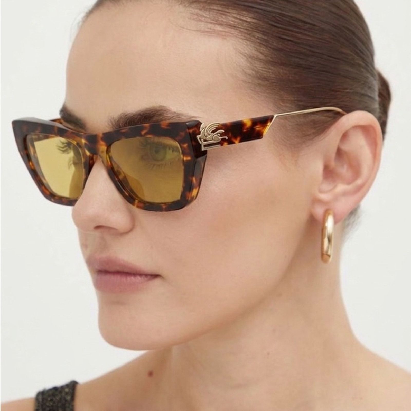 Etro New! Etro ETRO0028/S 0086HO Havana Cat-Eye Sunglasses Size ONE SIZE - 2 Thumbnail