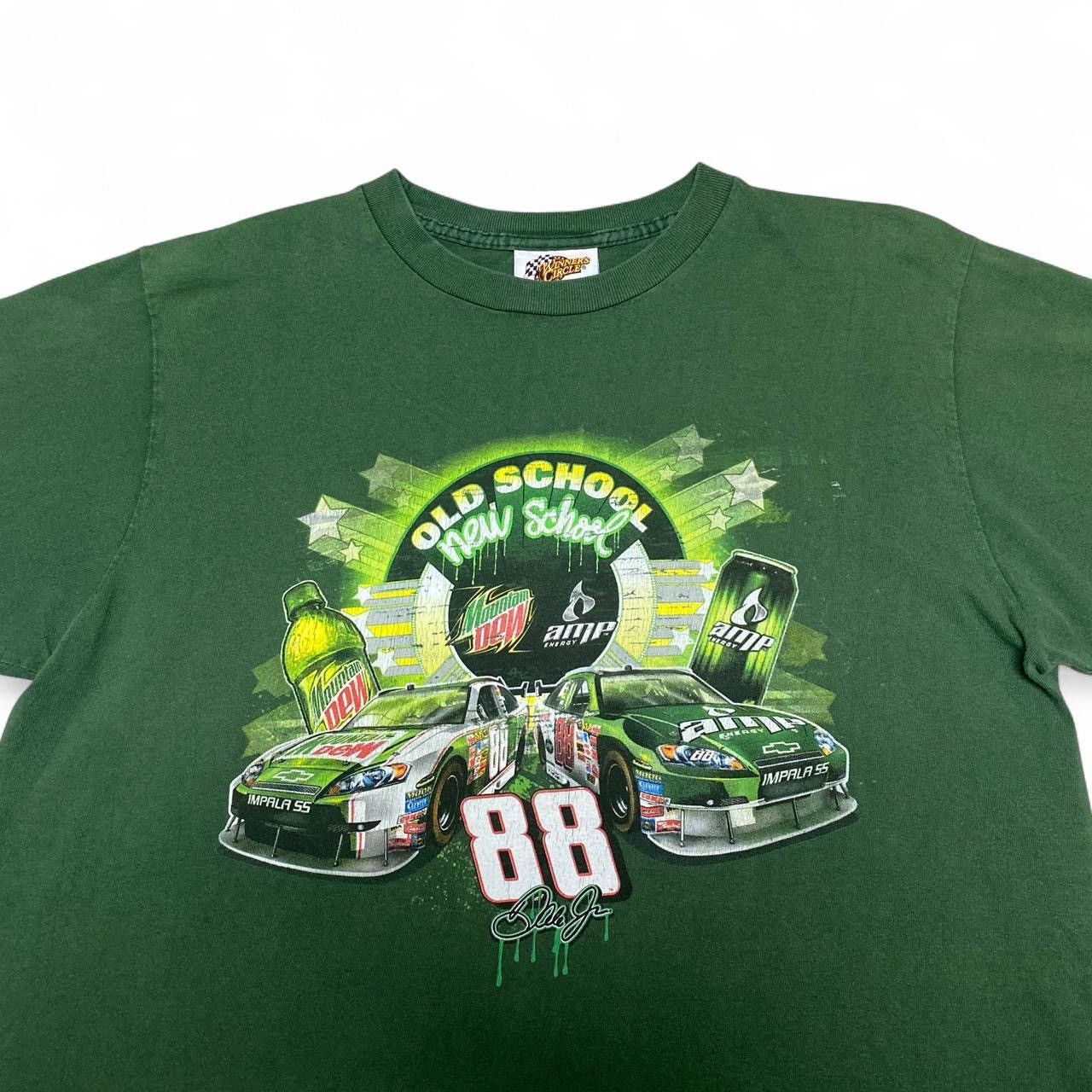 Other Vintage Dale Earnhardt Jr Mountain Dew amp energy green tee Size US L / EU 52-54 / 3 - 1 Thumbnail