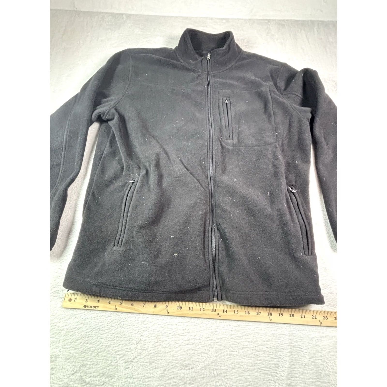 Vintage VINTAGE Foundry Supply Co Jacket Black 2XL Full Zip Fleece Men's Winter Outdoor Pocket Regular Size 2XT Mens Size US XXL / EU 58 / 5 - 4 Thumbnail