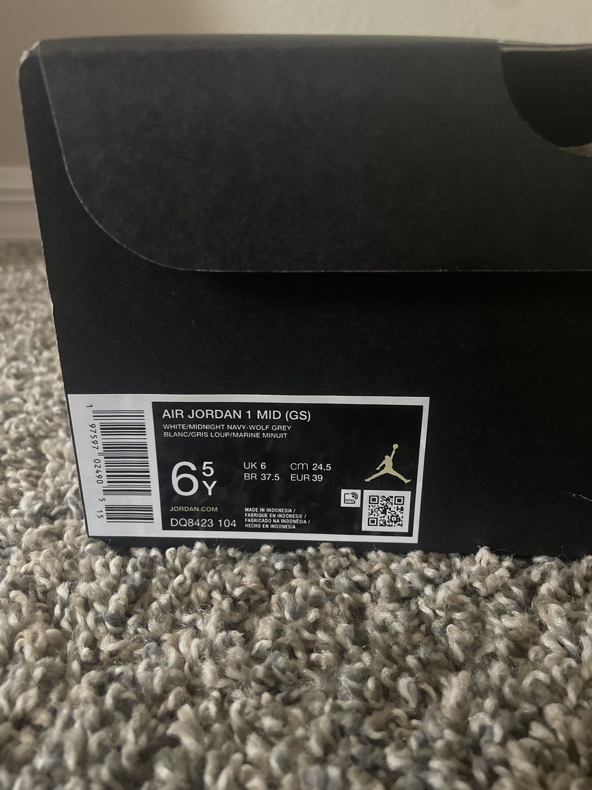 Jordan Brand Jordan 1 mid “Wolf Grey” Size US 6.5 / EU 39-40 - 7 Thumbnail