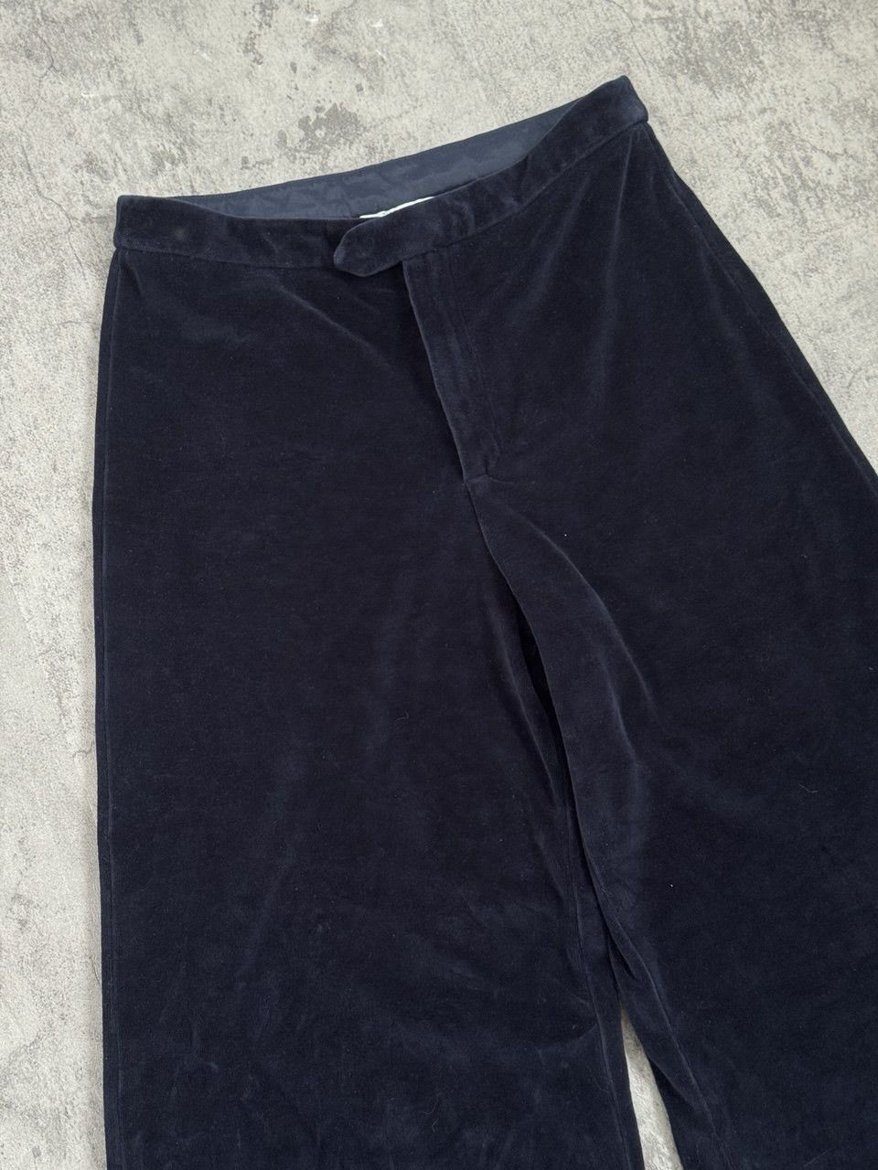 Circolo 1901 Circolo 1901 Velour Midnight Blue Flared Pants Size 28" / US 6 / IT 42 - 3 Thumbnail