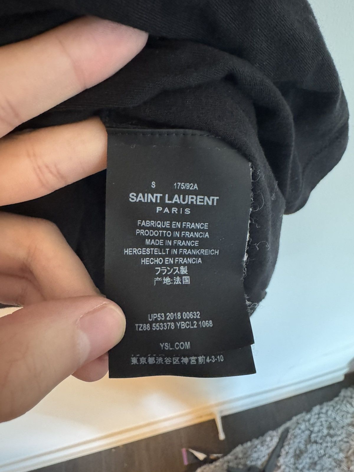 Saint Laurent Paris Saint Laurent Signature Logo T-Shirt Leopard Animal Print Size US S / EU 44-46 / 1 - 5 Thumbnail