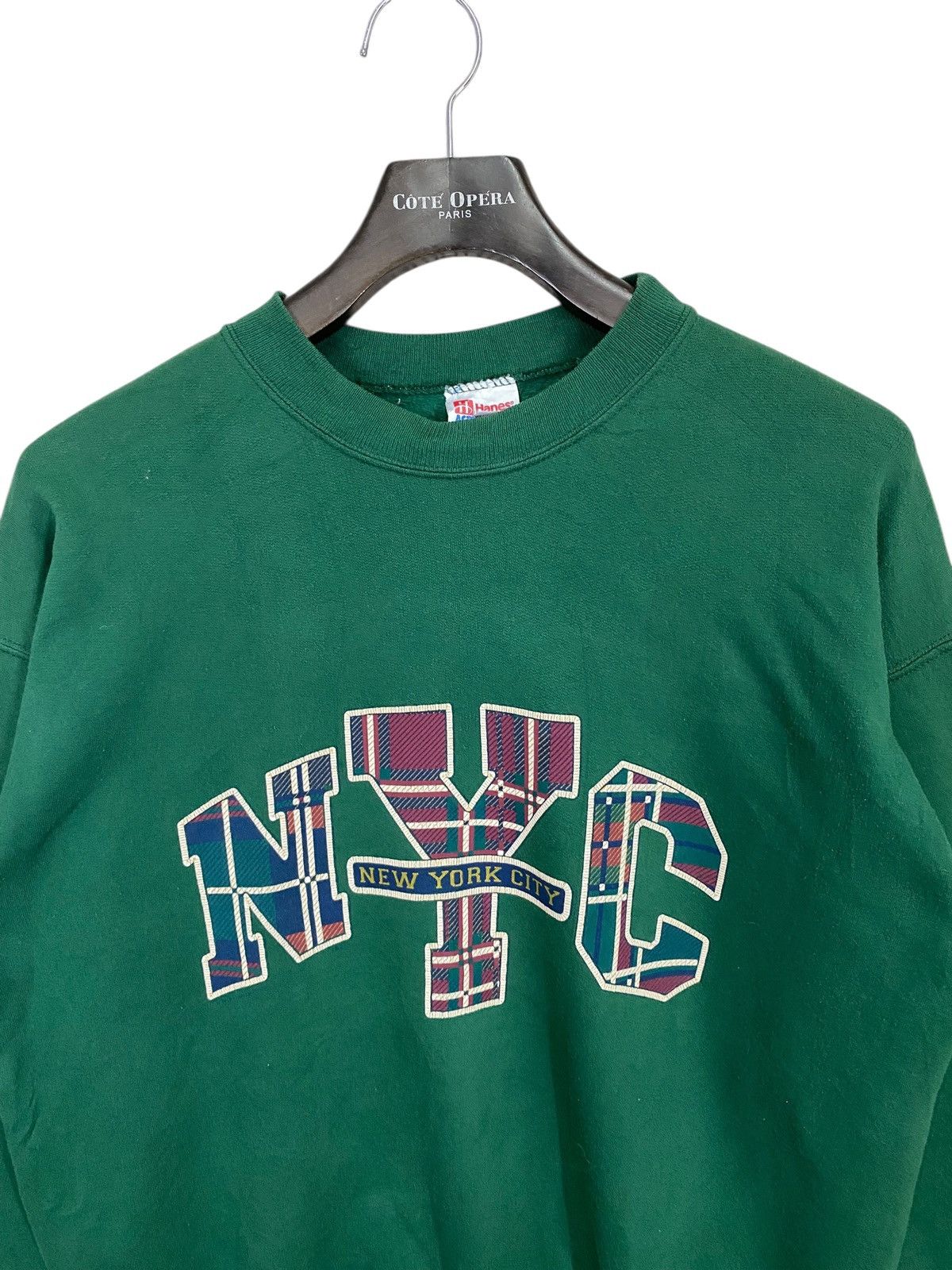 NFL × Vintage Vintage 90s new york city sweatshirt crewneck pullover Size US L / EU 52-54 / 3 - 4 Thumbnail