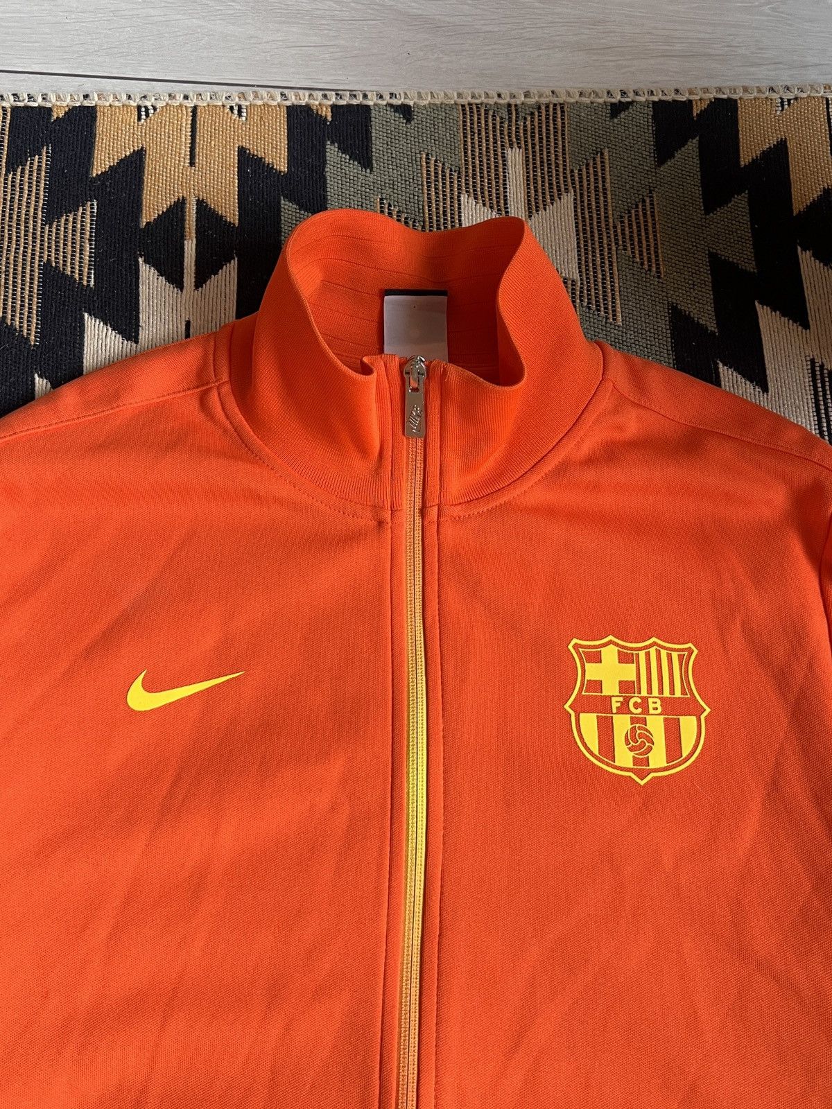 Vintage Vintage Nike Barcelona Track Top Blockcore Jacket Size US L / EU 52-54 / 3 - 6 Thumbnail