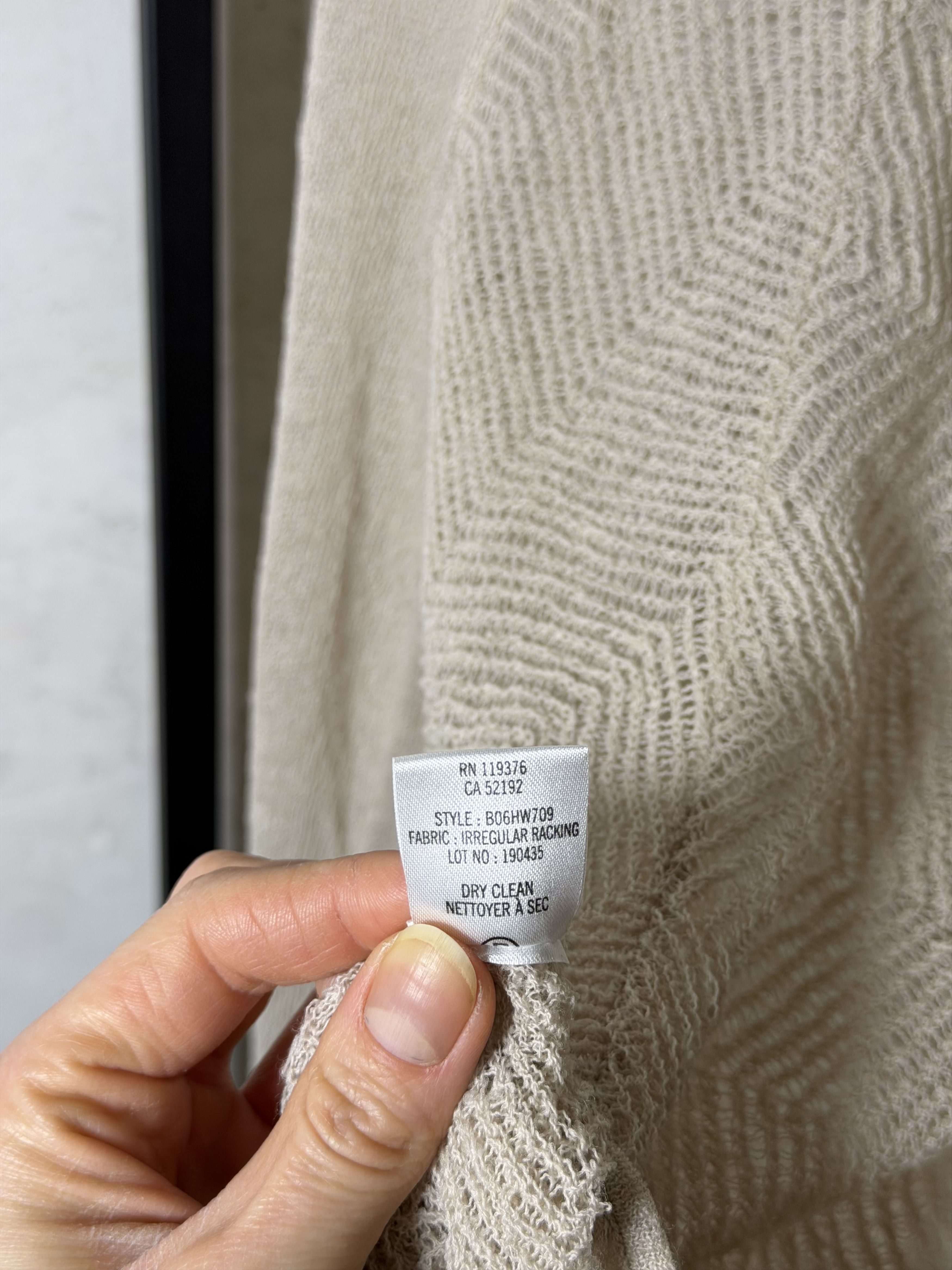 Helmut Lang HELMUT LANG Asymmetrical Hem Beige Gauze Knitted Long Sleeve Size M / US 6-8 / IT 42-44 - 7 Thumbnail