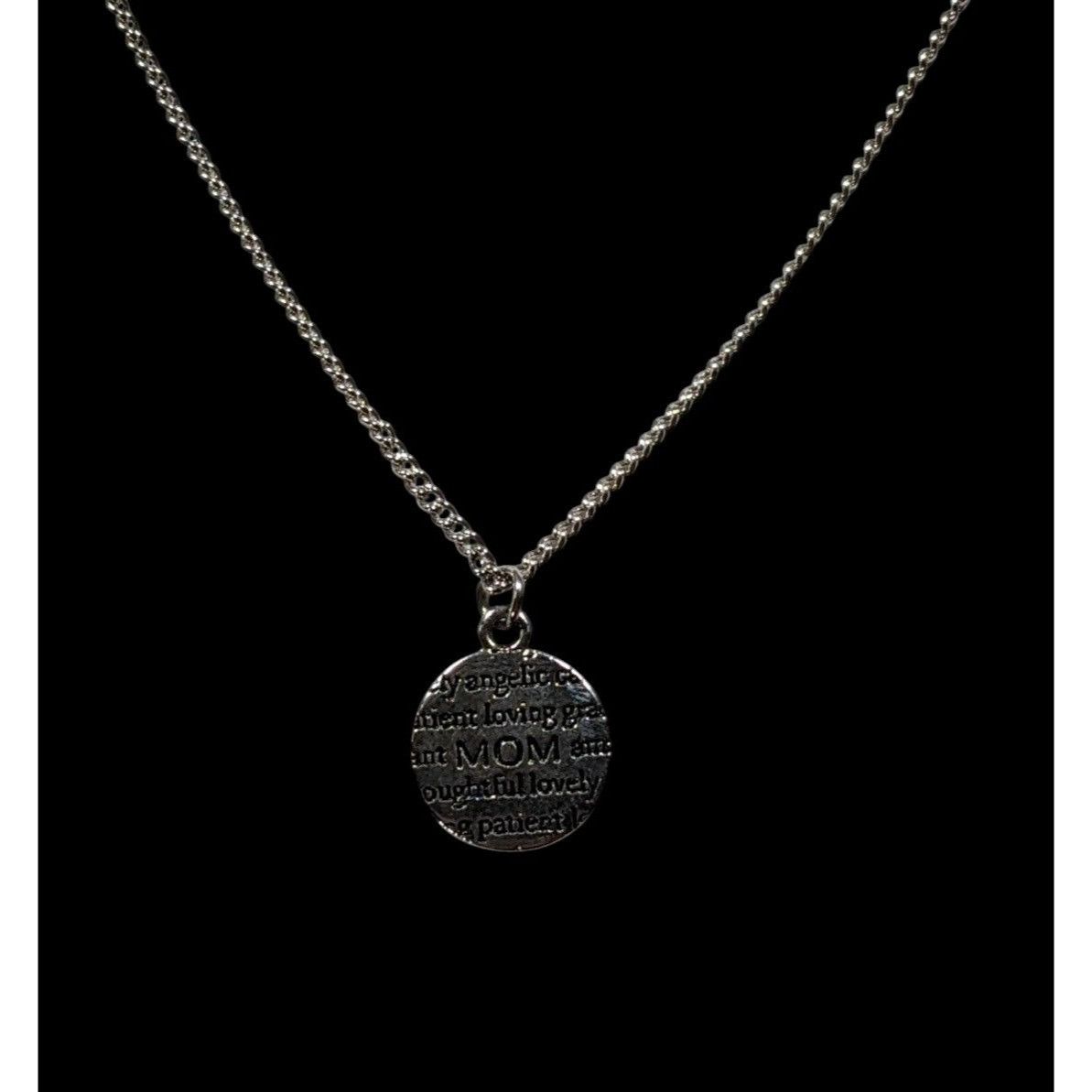 Other Mother's Day "Mom" Silver Tone Pendant Necklace Size ONE SIZE - 2 Thumbnail