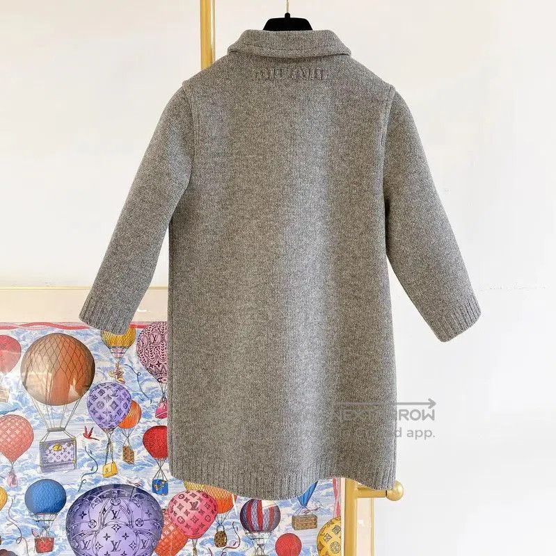 Miu Miu Miu Miu Gray Wool Pullover Sweater . Size M / US 6-8 / IT 42-44 - 2 Thumbnail