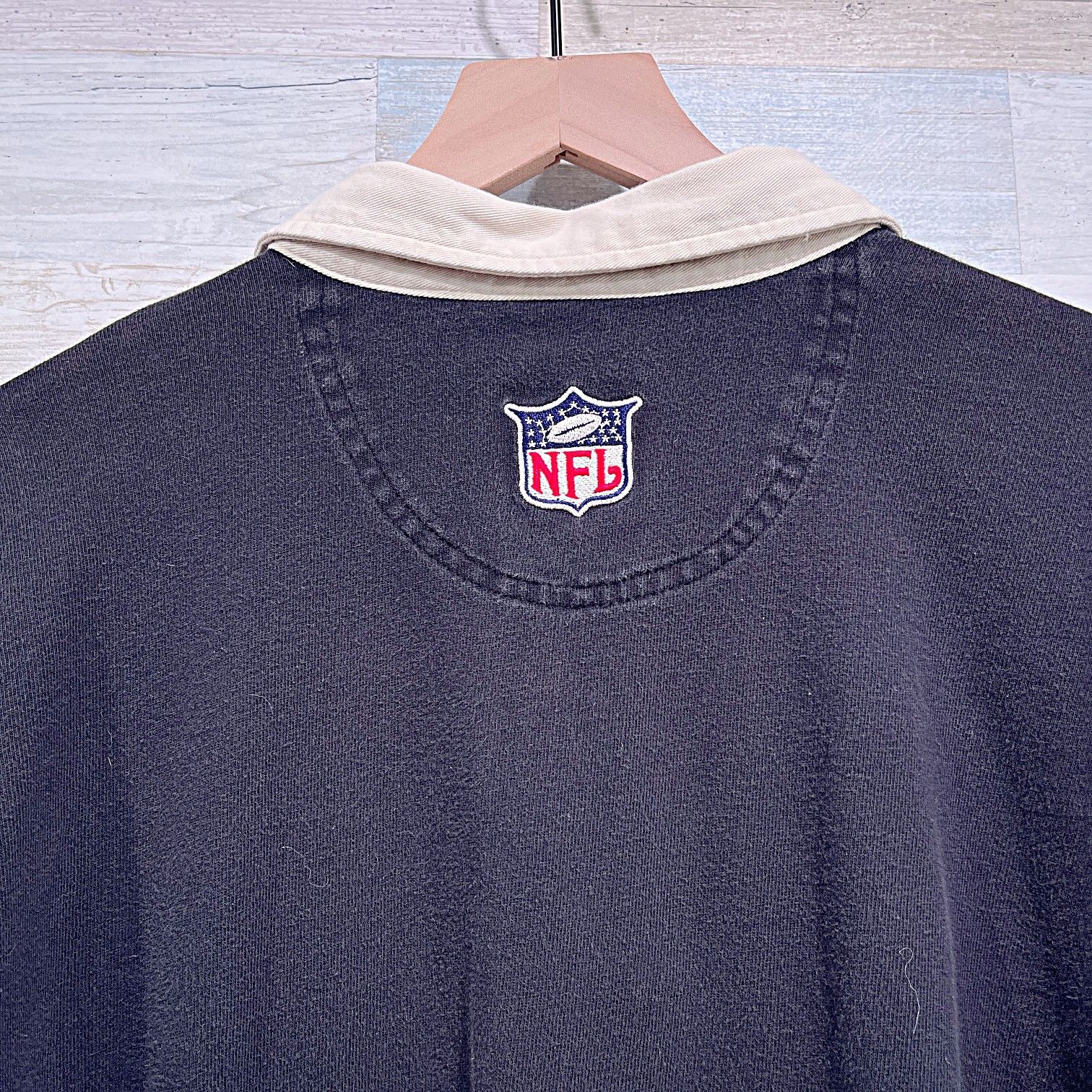 NFL × Vintage CAROLINA PANTHERS Vintage Polo Black Stripe NFL Mens Large Size US L / EU 52-54 / 3 - 6 Thumbnail