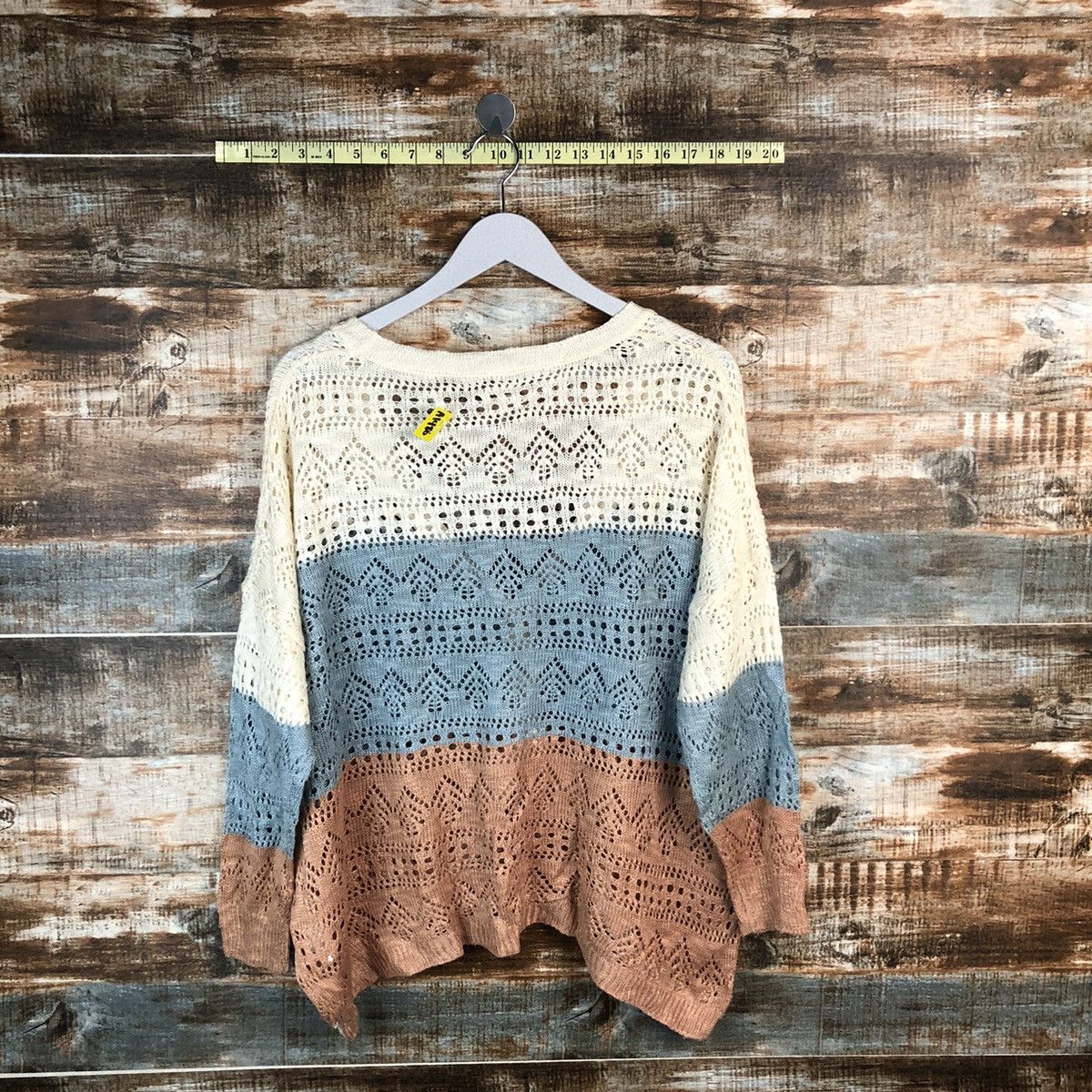 Japanese Brand Japan vintage crochet meshnet Cardigan Knitwear #A1486 Size M / US 6-8 / IT 42-44 - 11 Thumbnail