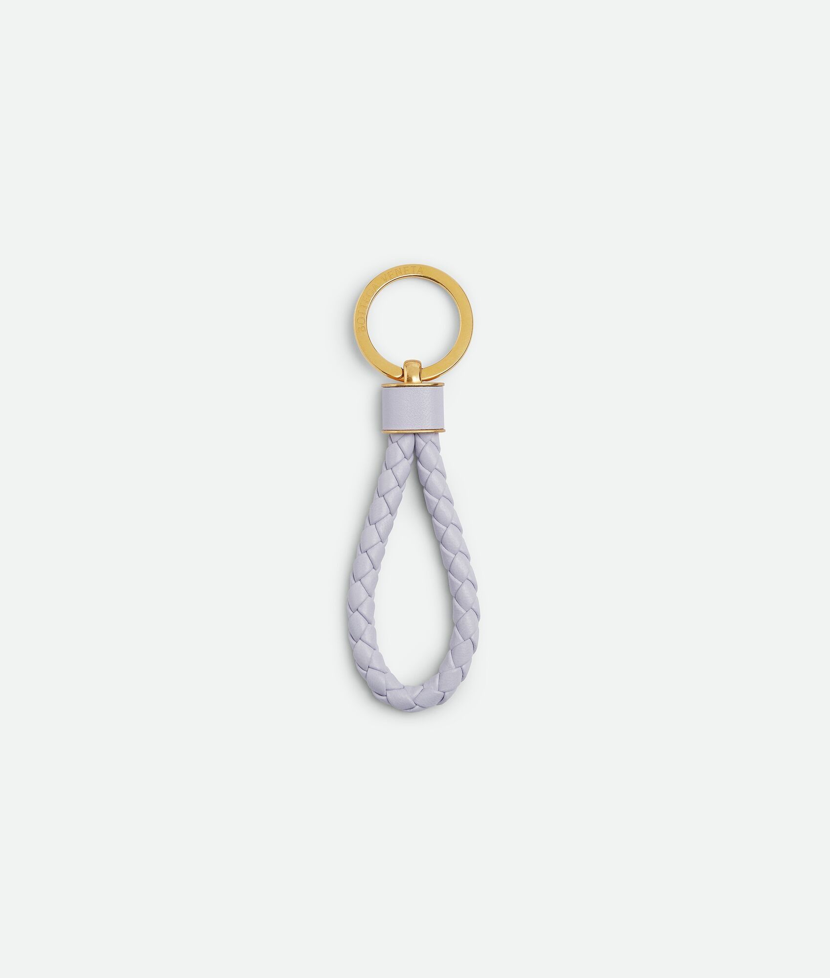 Bottega Veneta o1n1vont0125 Size: OS / Intreccio Key Ring in Oyster Size ONE SIZE - 2 Thumbnail
