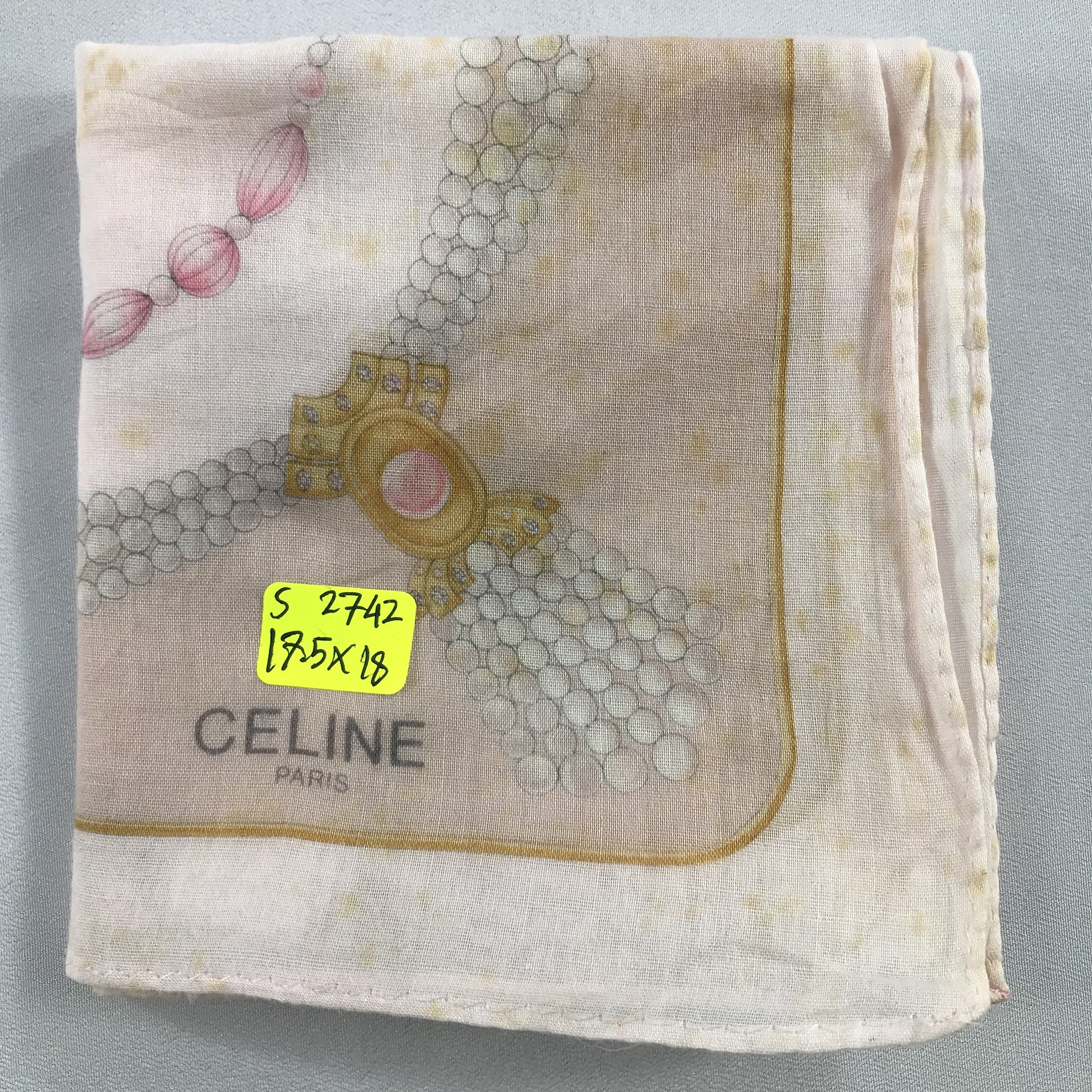 Celine × Vintage Celine Bandana / Handkerchief / Neckerchief - S2742A Size ONE SIZE - 5 Thumbnail