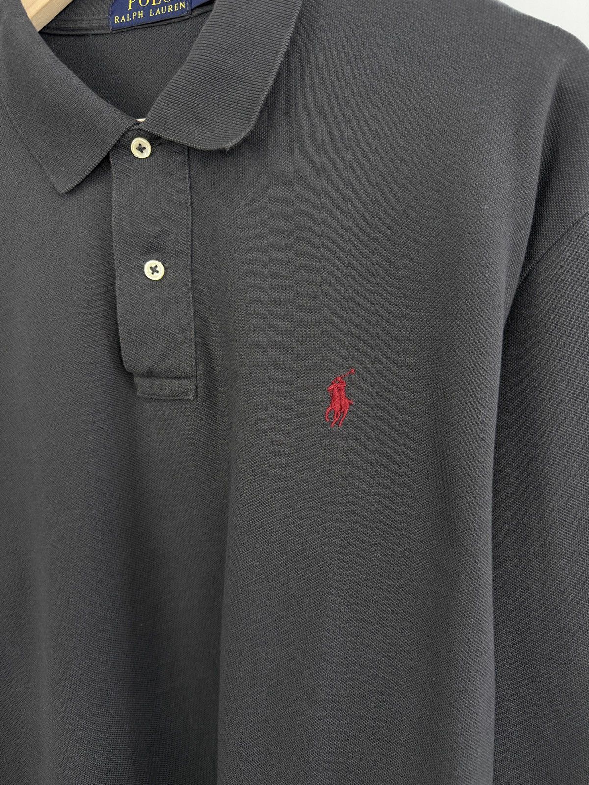 Polo Ralph Lauren 🇺🇸 Polo Ralph Lauren Classic Long Sleeve Red Pony Rare Retro Size US XL / EU 56 / 4 - 4 Thumbnail