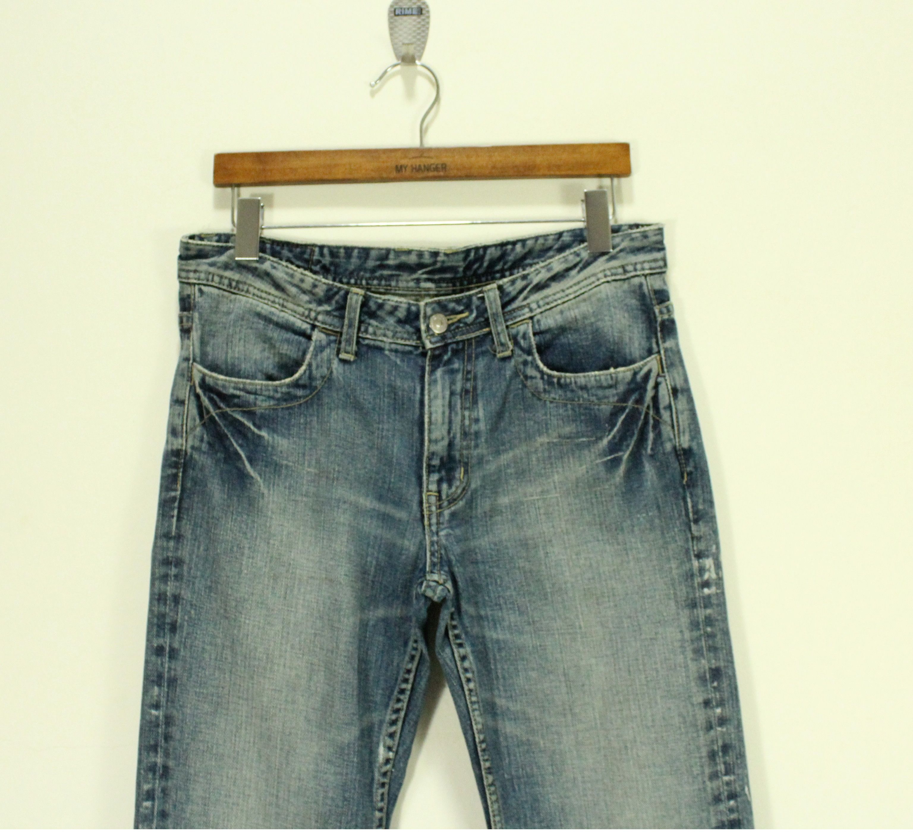 Japanese Brand FLARED 🔥 BIGI Denim Paint Splatter Kapital Goa Ppfm LGB Size US 32 / EU 48 - 4 Thumbnail