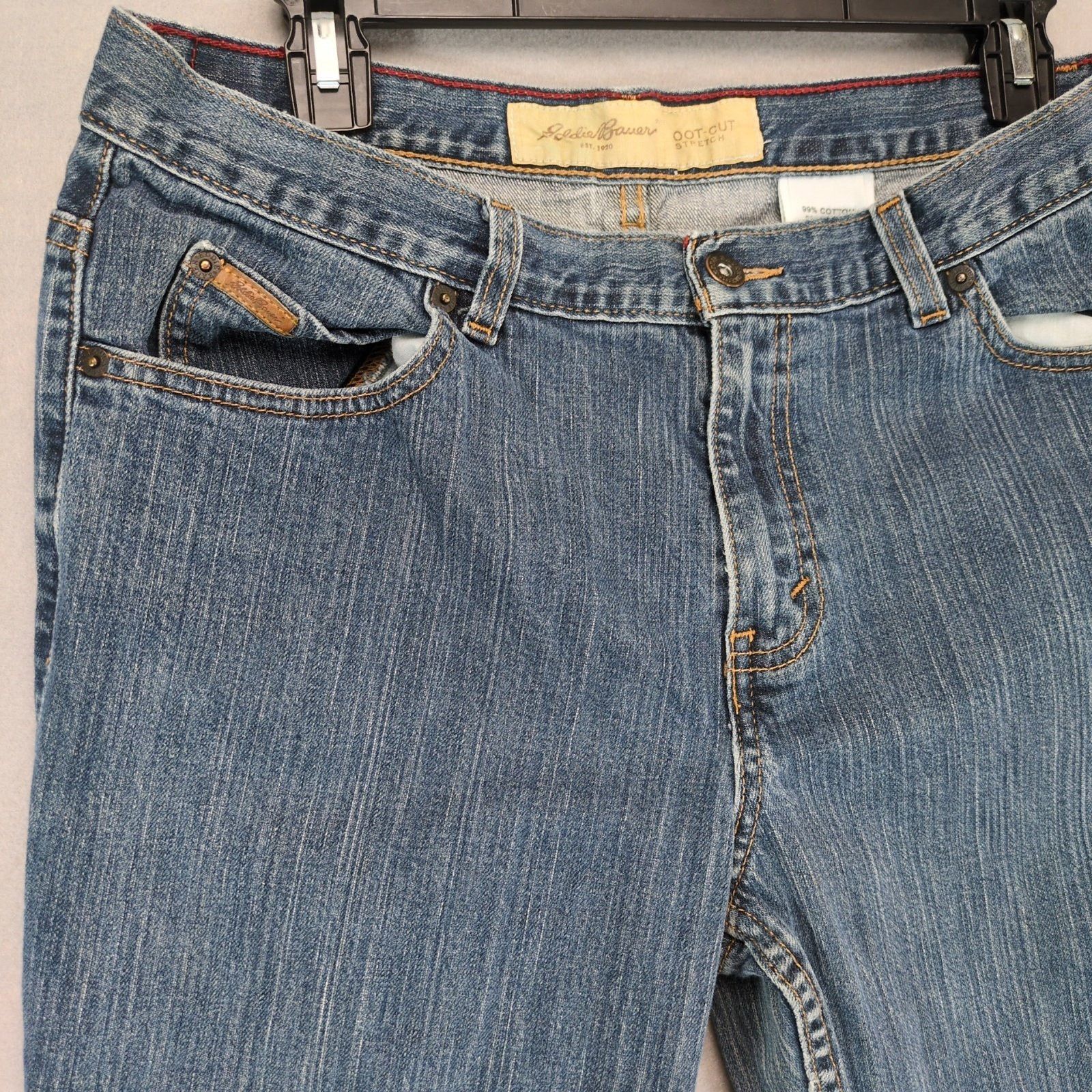 Eddie Bauer Eddie Bauer Bootcut Stretch Denim Jeans, Women's 12 32x31 Size 34" / US 12 / IT 48 - 4 Thumbnail