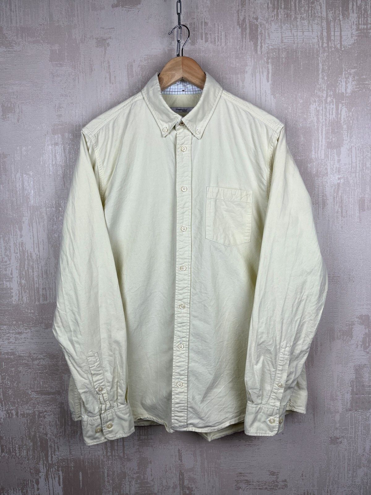 Other Dressmann Button Down Pocket Long Sleeve Shirt Light Yellow Size US L / EU 52-54 / 3 - 1 Thumbnail