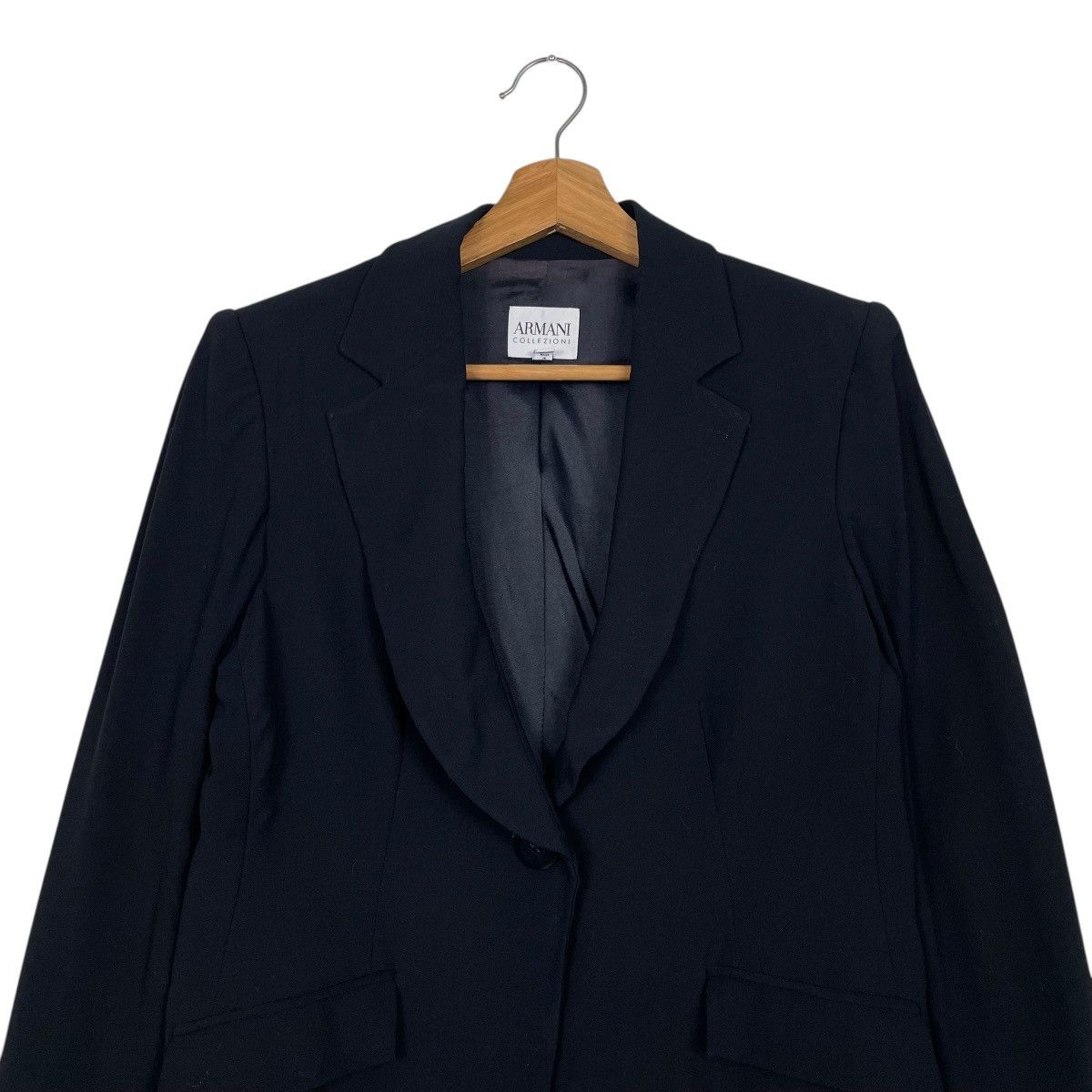 Armani Collezioni Armani Collezioni Women Wool Jacket Size XS / US 0-2 / IT 36-38 - 2 Thumbnail