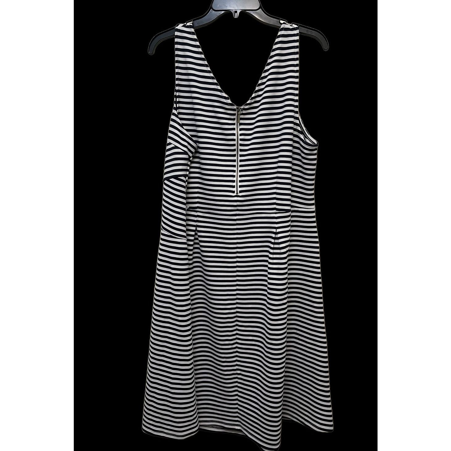 Unknown London Lane Bryant Womens Dress Striped Stretchy Sz 20 Sleeveless Size 3XL / US 20-22 - 2 Thumbnail