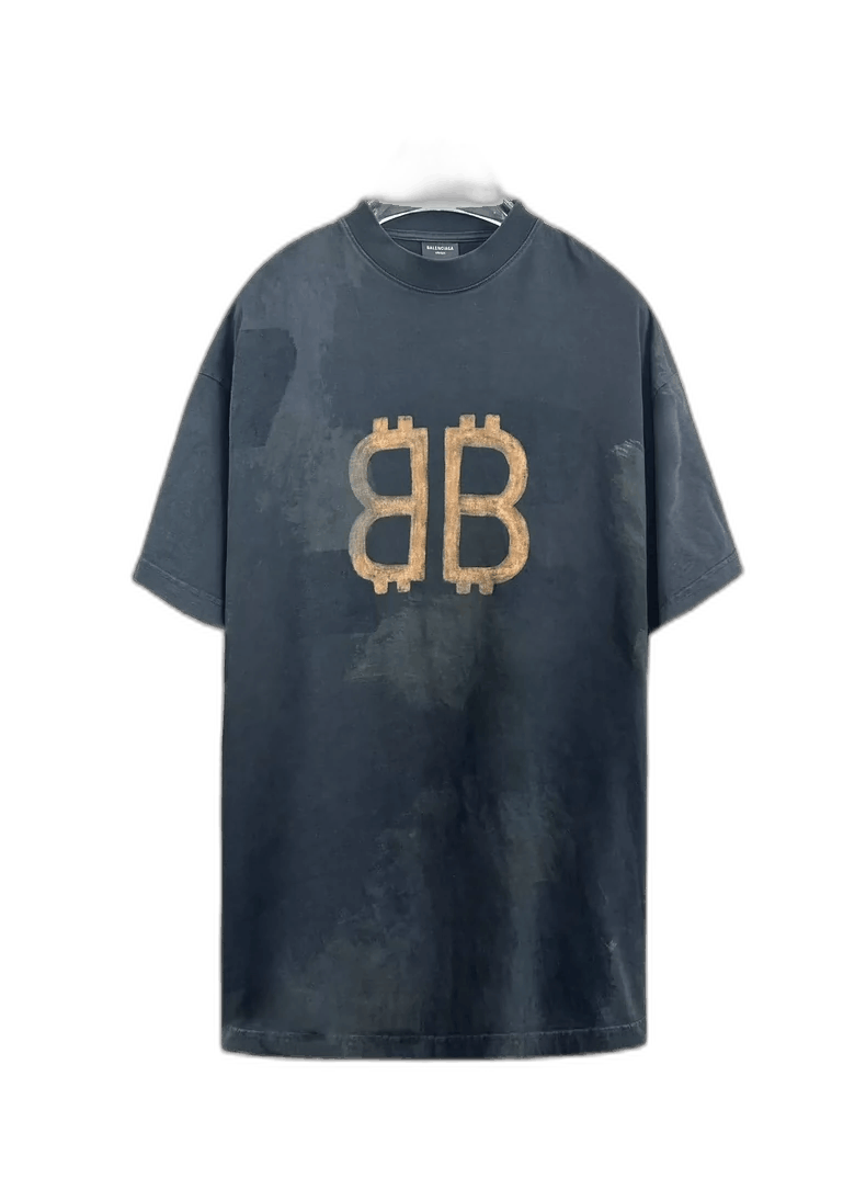 Balenciaga Balenciaga Bitcoin Print Short Sleeve T-Shirt-2506 Size US XXL / EU 58 / 5 - 1 Thumbnail