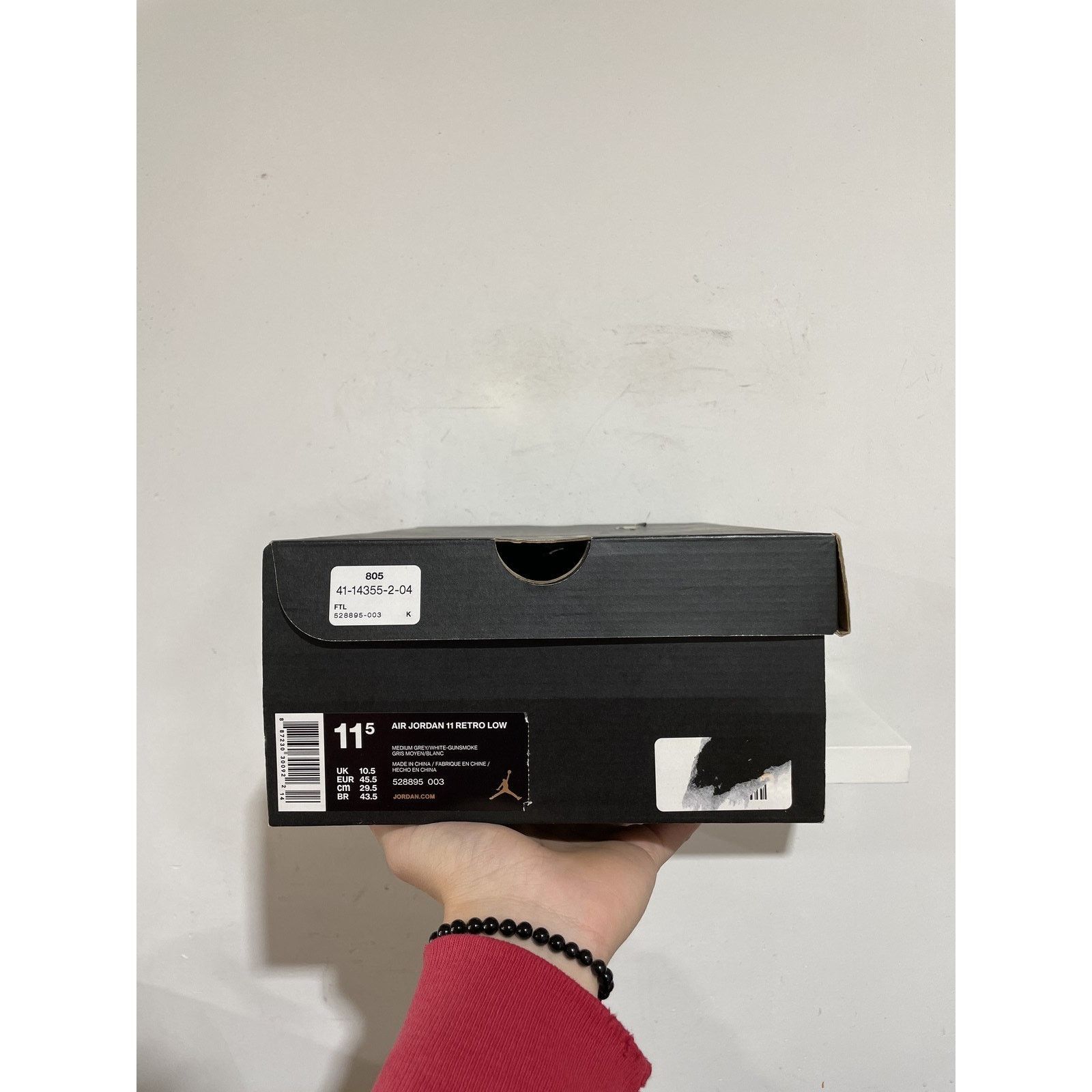 Nike NIKE JORDAN 11 LOW COOL GREY SIZE 11.5 PREOWNED Size US 11.5 / EU 44-45 - 8 Thumbnail