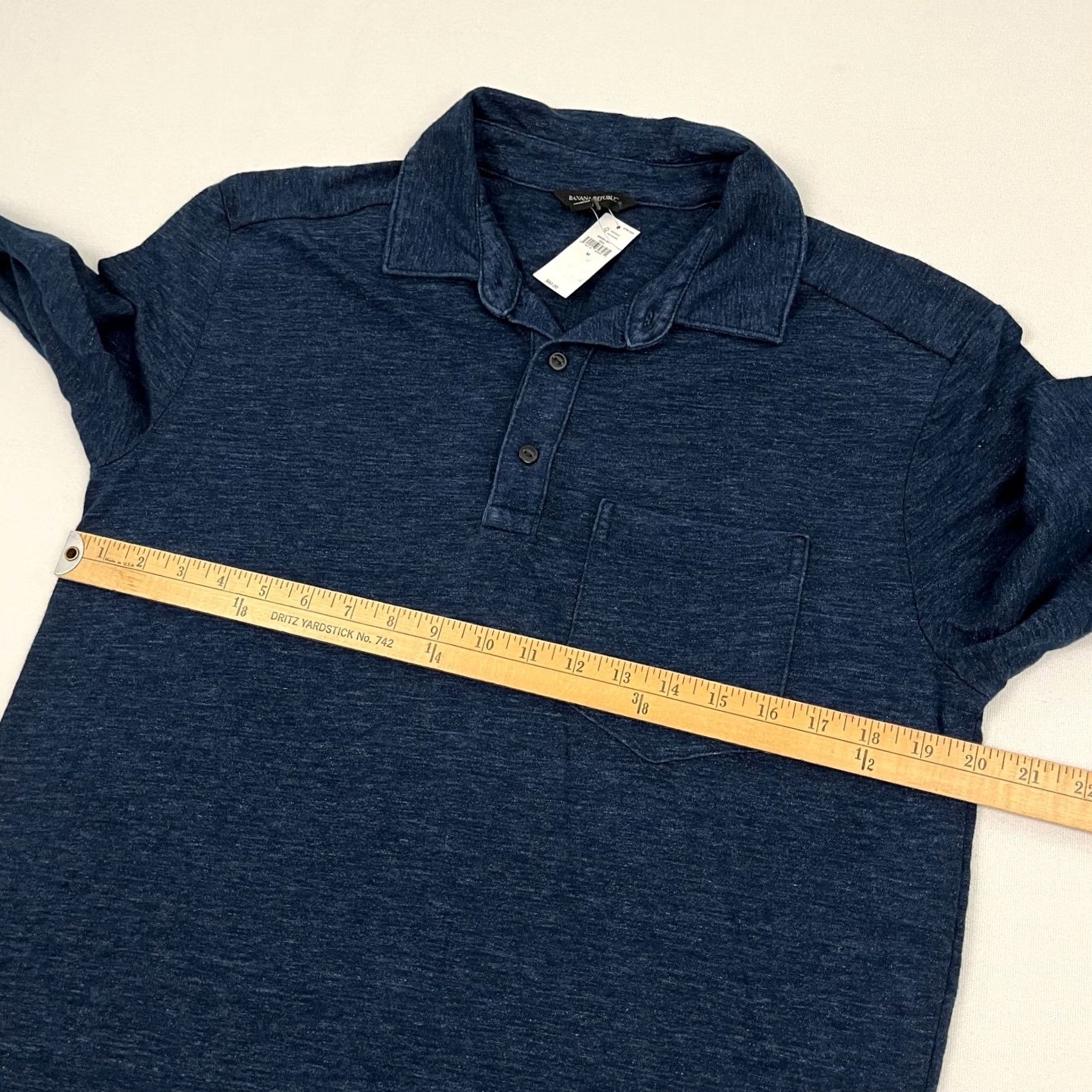 Banana Republic Banana Republic Polo Shirt Mens M Indigo Blue Pocket Casual Long Sleeve Prep NEW Shirt Mens M Indigo Blue Pocket Casual Long Sleeve 90s? Size US M / EU 48-50 / 2 - 4 Thumbnail