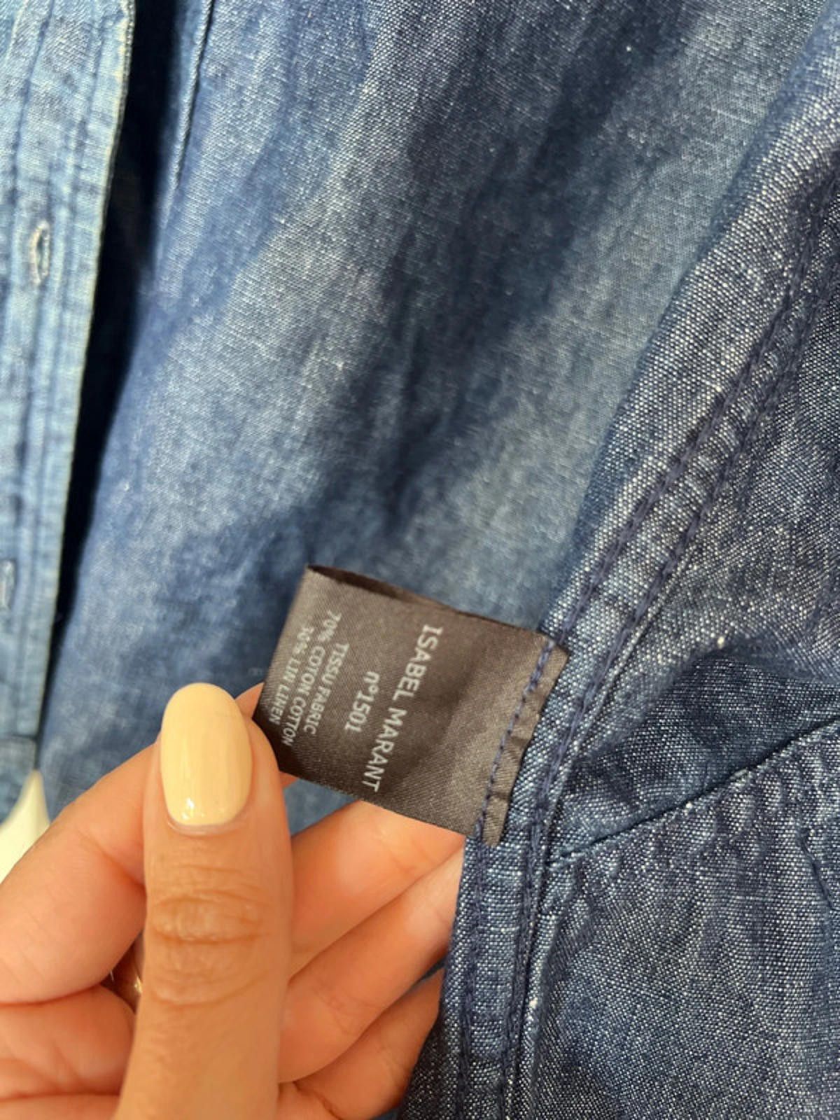 Isabel Marant Isabel Marant blue printed denim jacket uk 10 Size M / US 6-8 / IT 42-44 - 4 Thumbnail