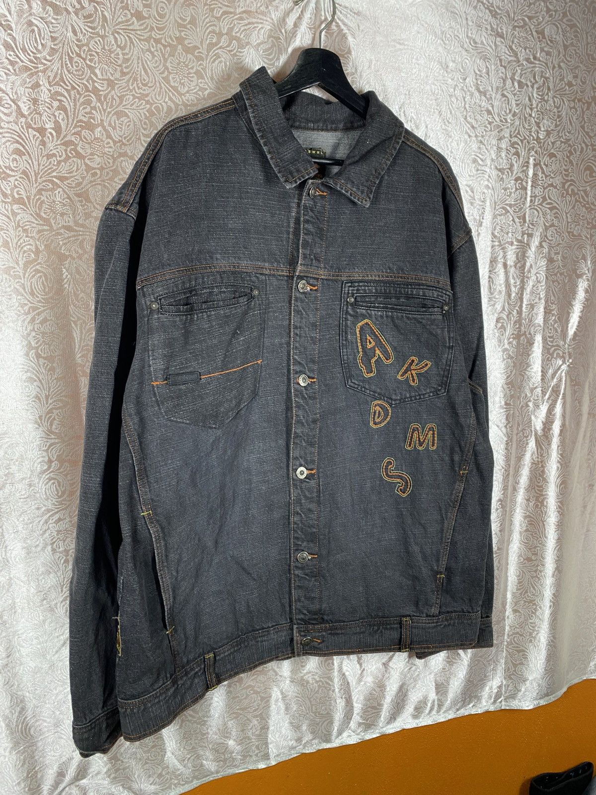Akademiks Vintage Akademiks AKDMKS Denim Jacket Embroidered Hip Hop Size US XL / EU 56 / 4 - 5 Thumbnail