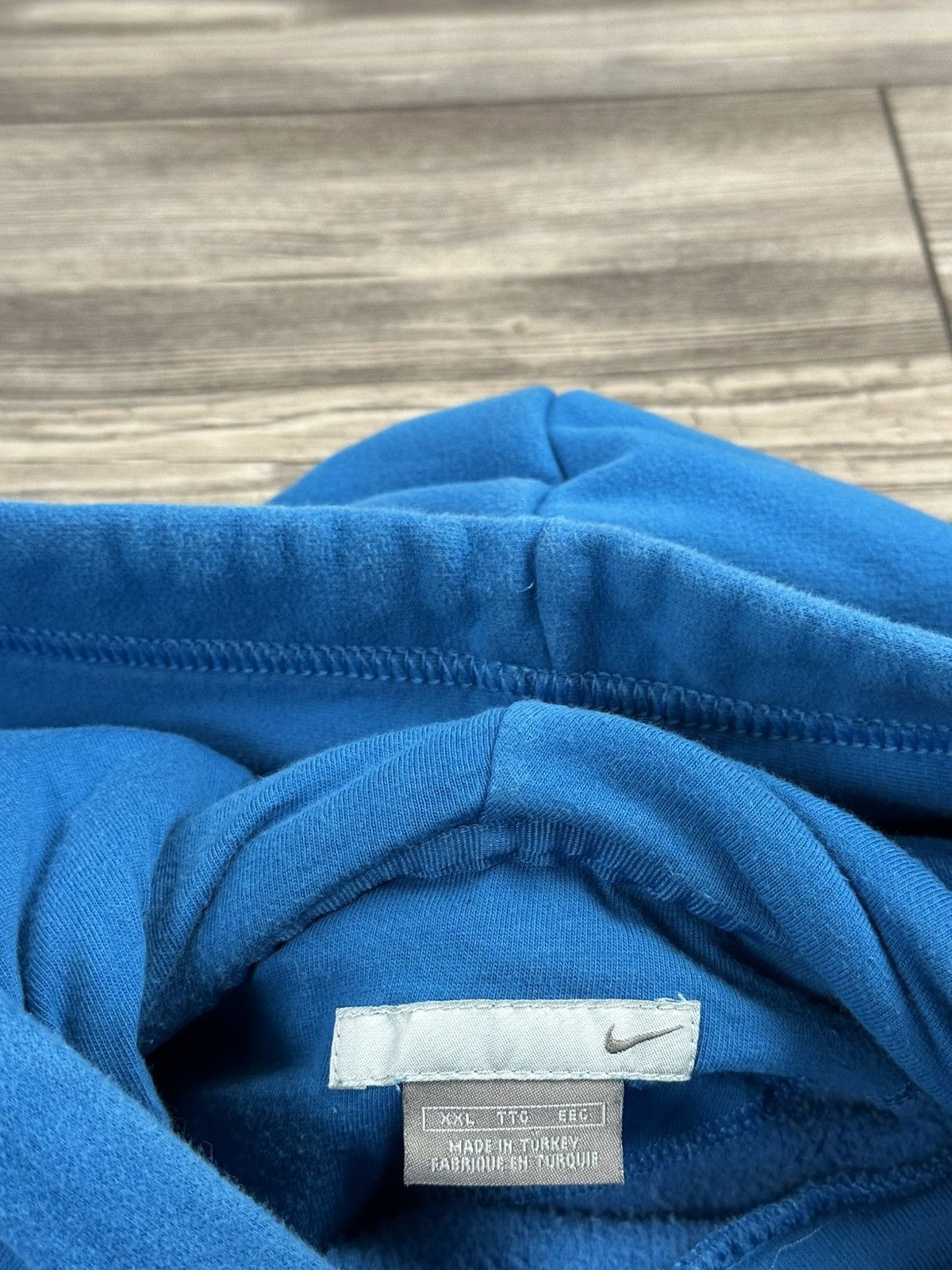 Nike × Vintage Vintage Y2K Nike Spell Out Hoodie Size US XXL / EU 58 / 5 - 3 Thumbnail