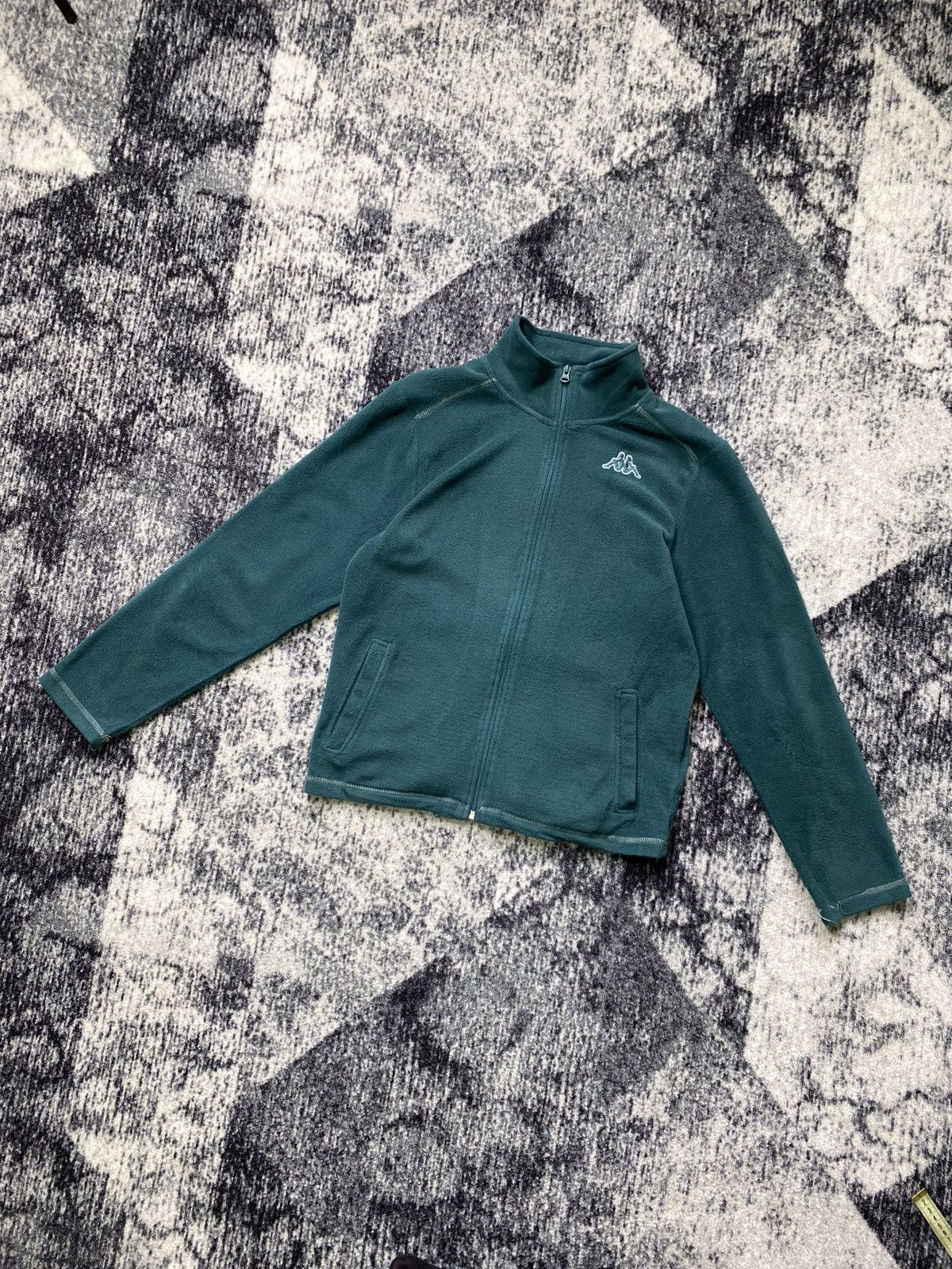 Kappa Vintage Kappa Fleece Full Zip Up Green Sweatshirt Y2K 90s Size US M / EU 48-50 / 2 - 1 Thumbnail