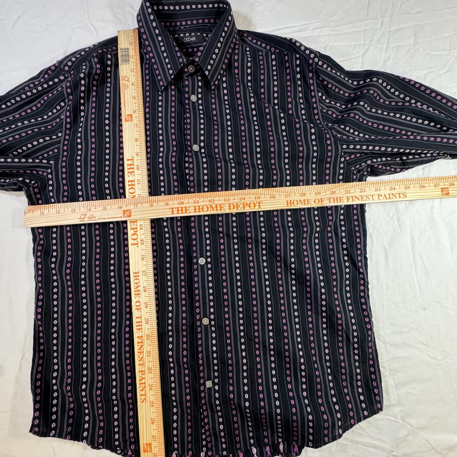 Designer Cezani Men's Long Sleeve Button Up Dress Shirt Polka Dots Size US L / EU 52-54 / 3 - 12 Thumbnail
