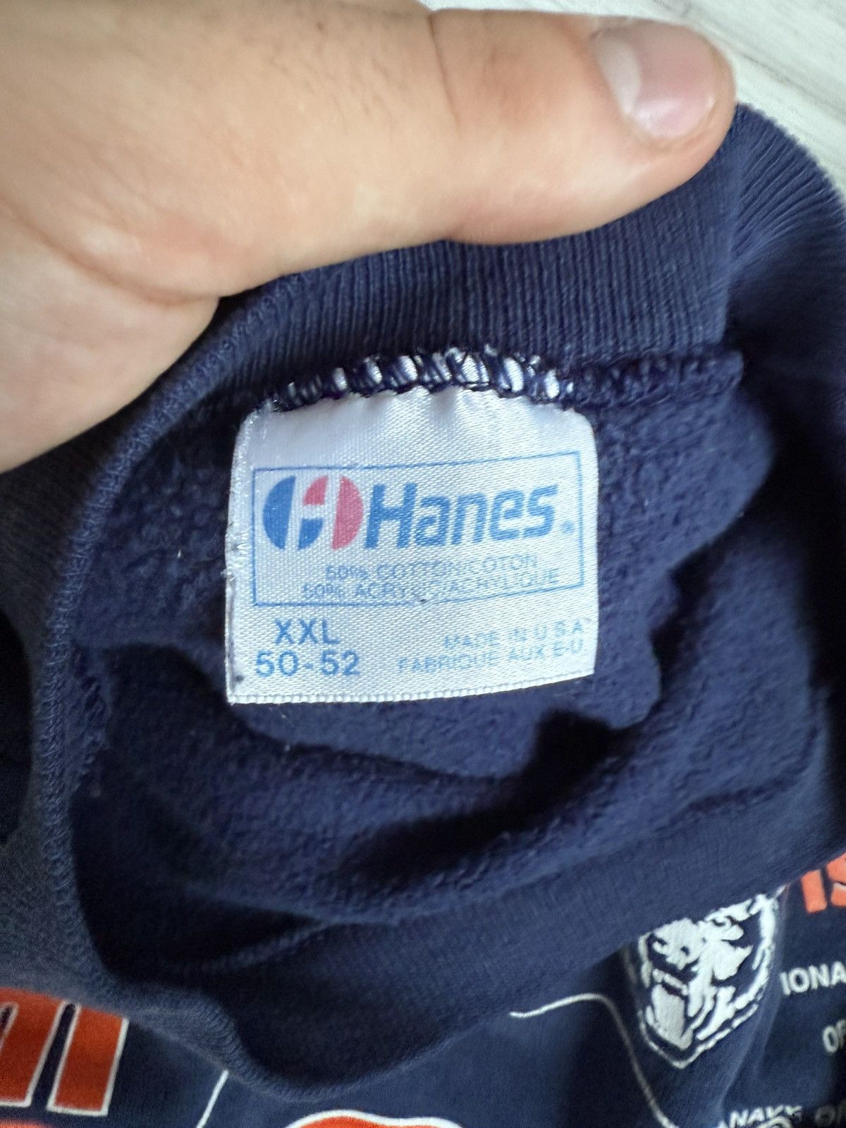 Hanes × NHL × Vintage Vintage Chicago Bears crewneck NHL jerseys sweatshirt 90’s Size US XL / EU 56 / 4 - 4 Thumbnail