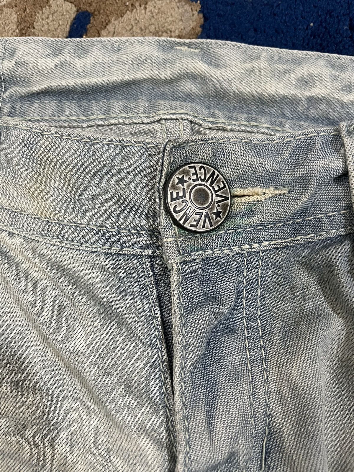 Japanese Brand Vintage Vence Ripped Grunge Distressed Denim Size US 33 - 9 Thumbnail
