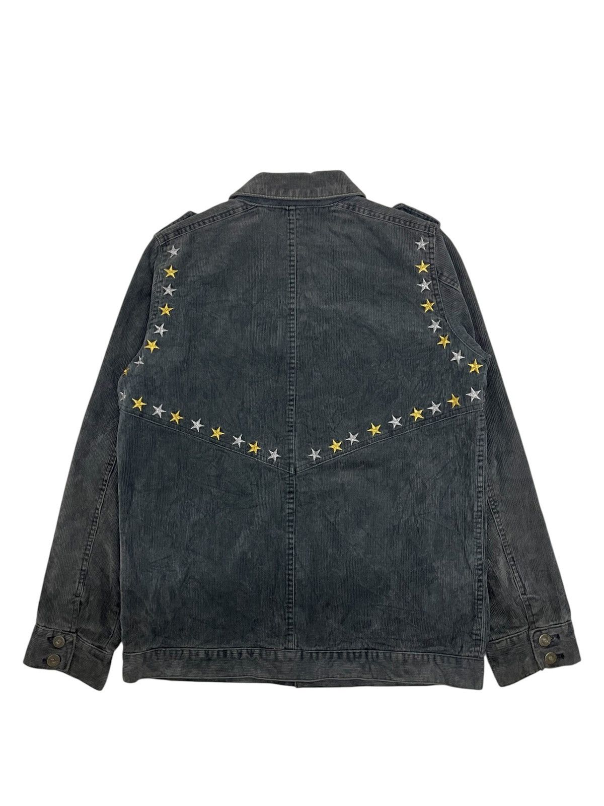 If Six Was Nine Candy Stripper Plaid Skull Patchwork Punk Chore Jacket Size US M / EU 48-50 / 2 - 2 Thumbnail